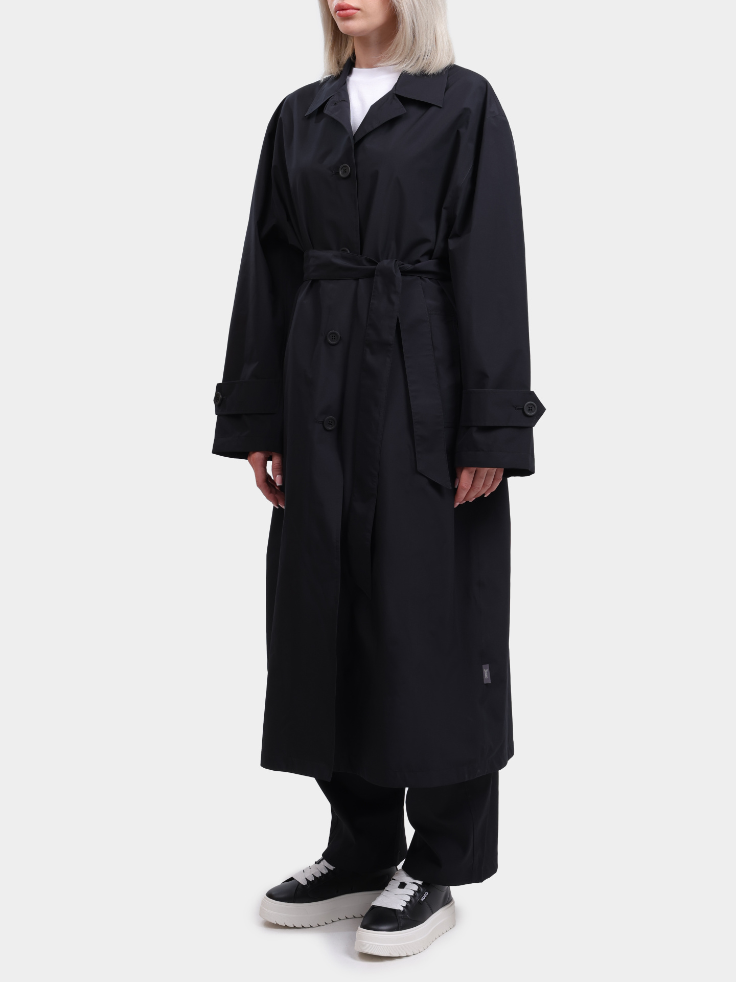 Тренч Herno IM000174D 11124 9300 черный женский — купить в интернет-магазине Verdistore