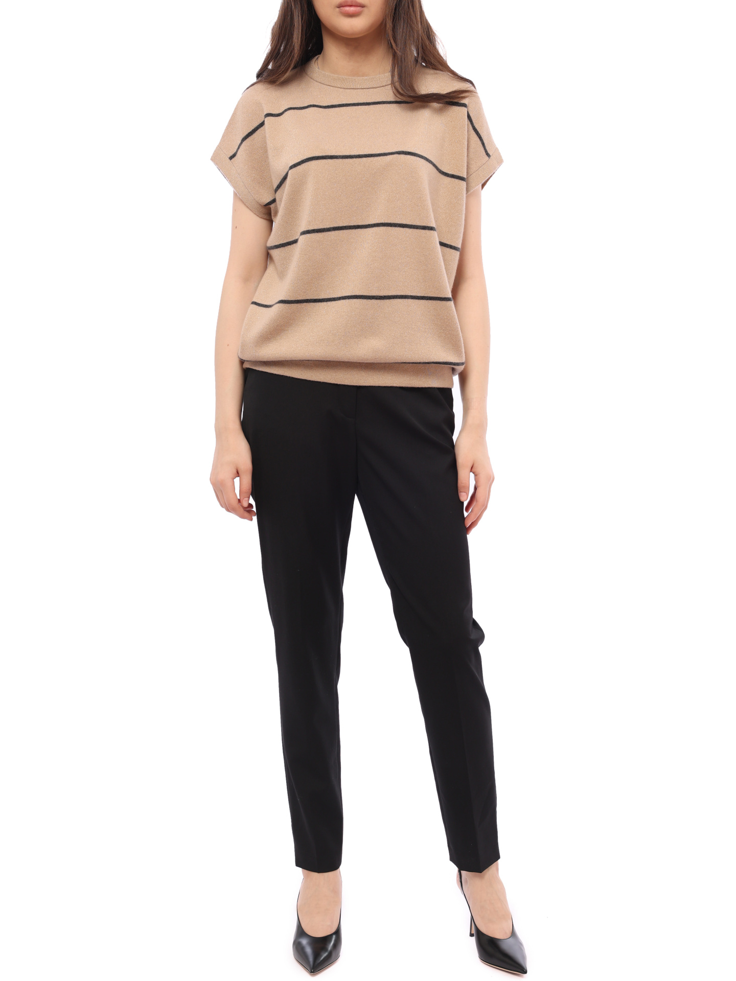 Брюки Barbara Bui 7600 черные женские укороченные — купить в интернет-магазине Verdistore