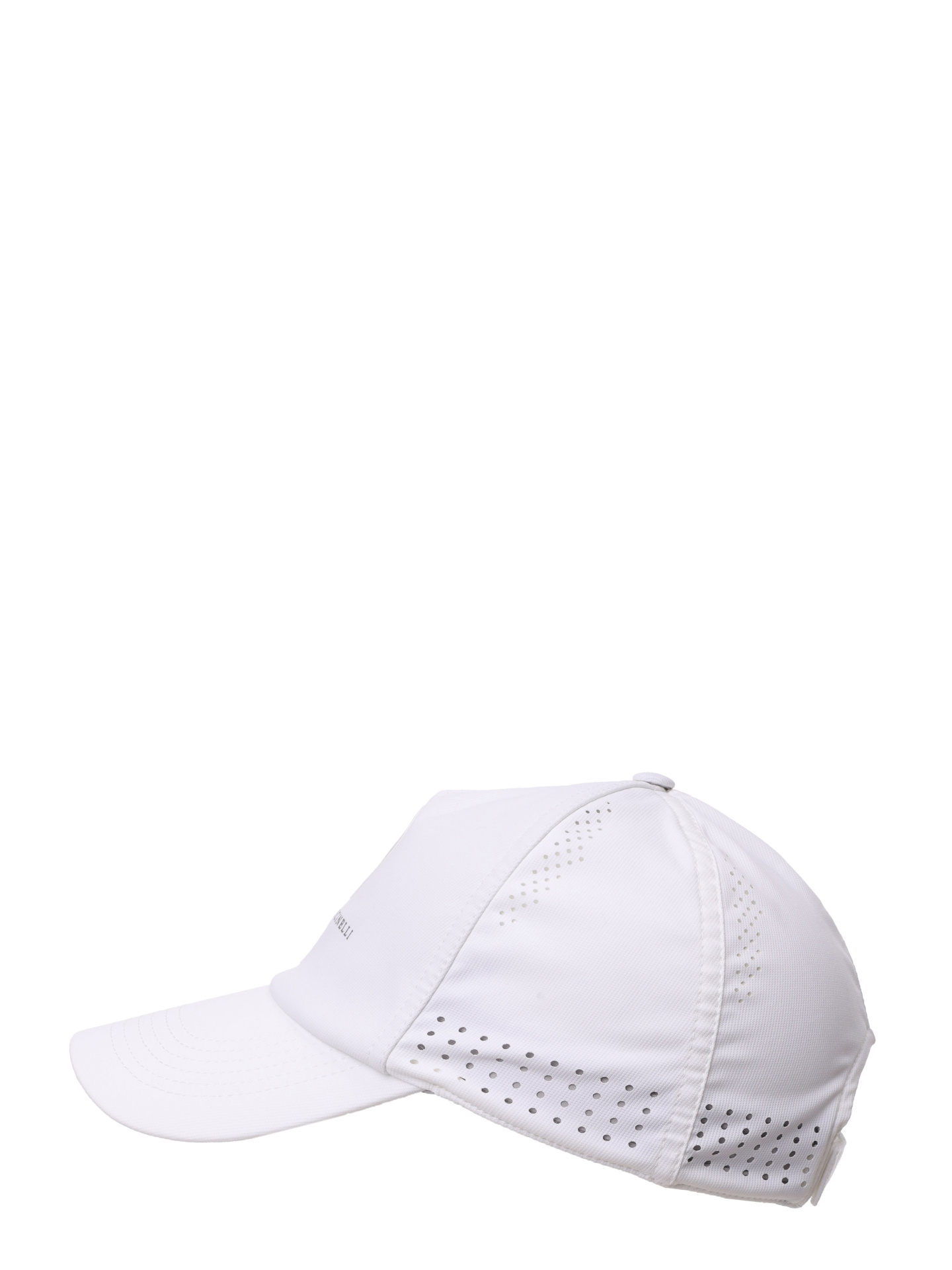 Бейсболка Brunello Cucinelli MCAP9910T CD760 белая мужская с перфорацией — купить в интернет-магазине Verdistore