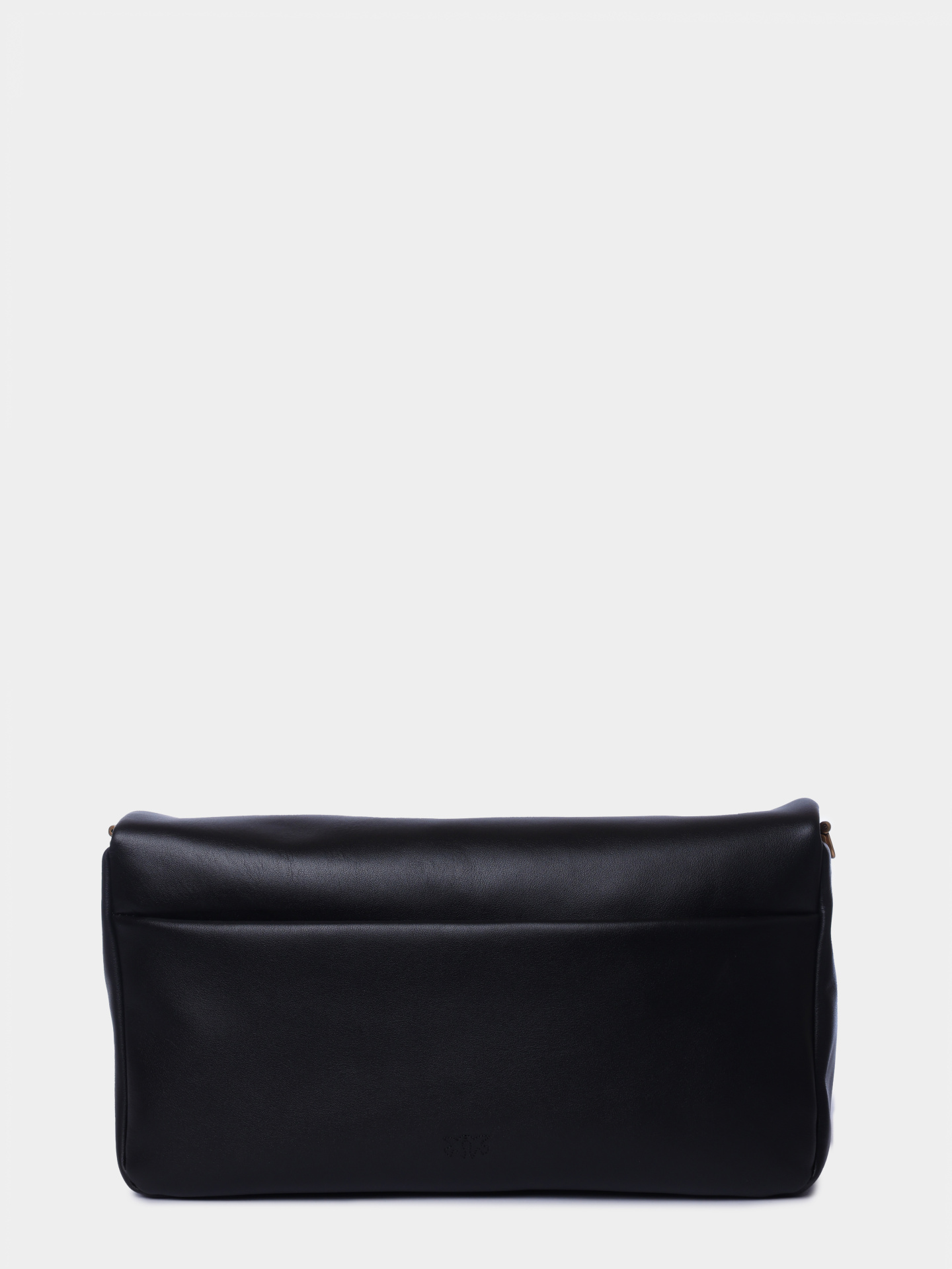 Сумка Pinko 106178 A0QO Z99Q черная женская с крупной металлическим логотипом — купить в интернет-магазине Verdistore