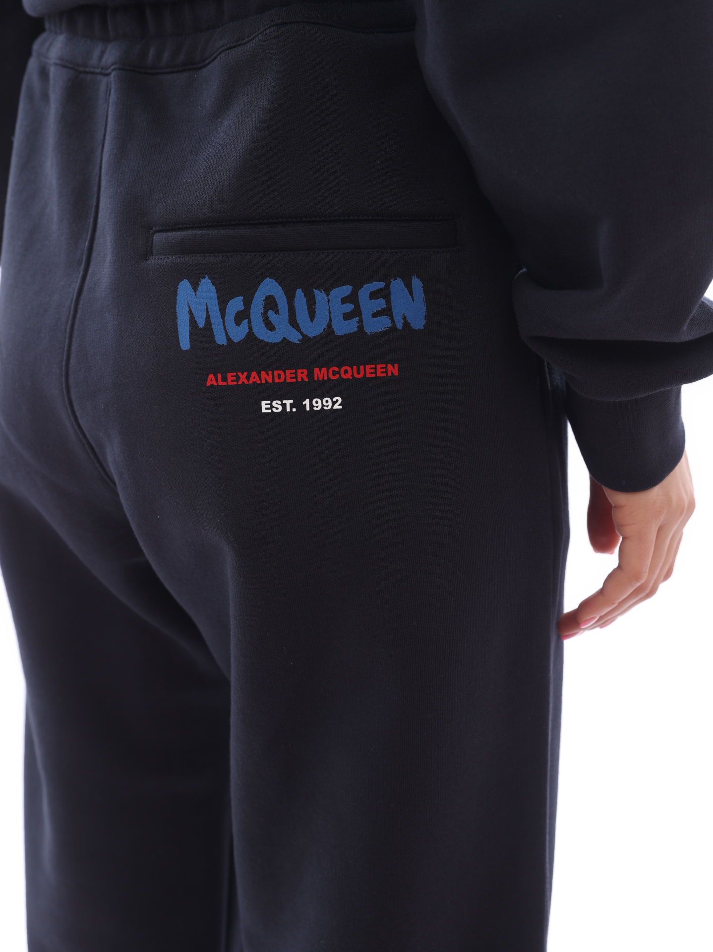 картинка Брюки Alexander McQueen 658545-QZAD5 0415 синие женские от магазина Verdistore