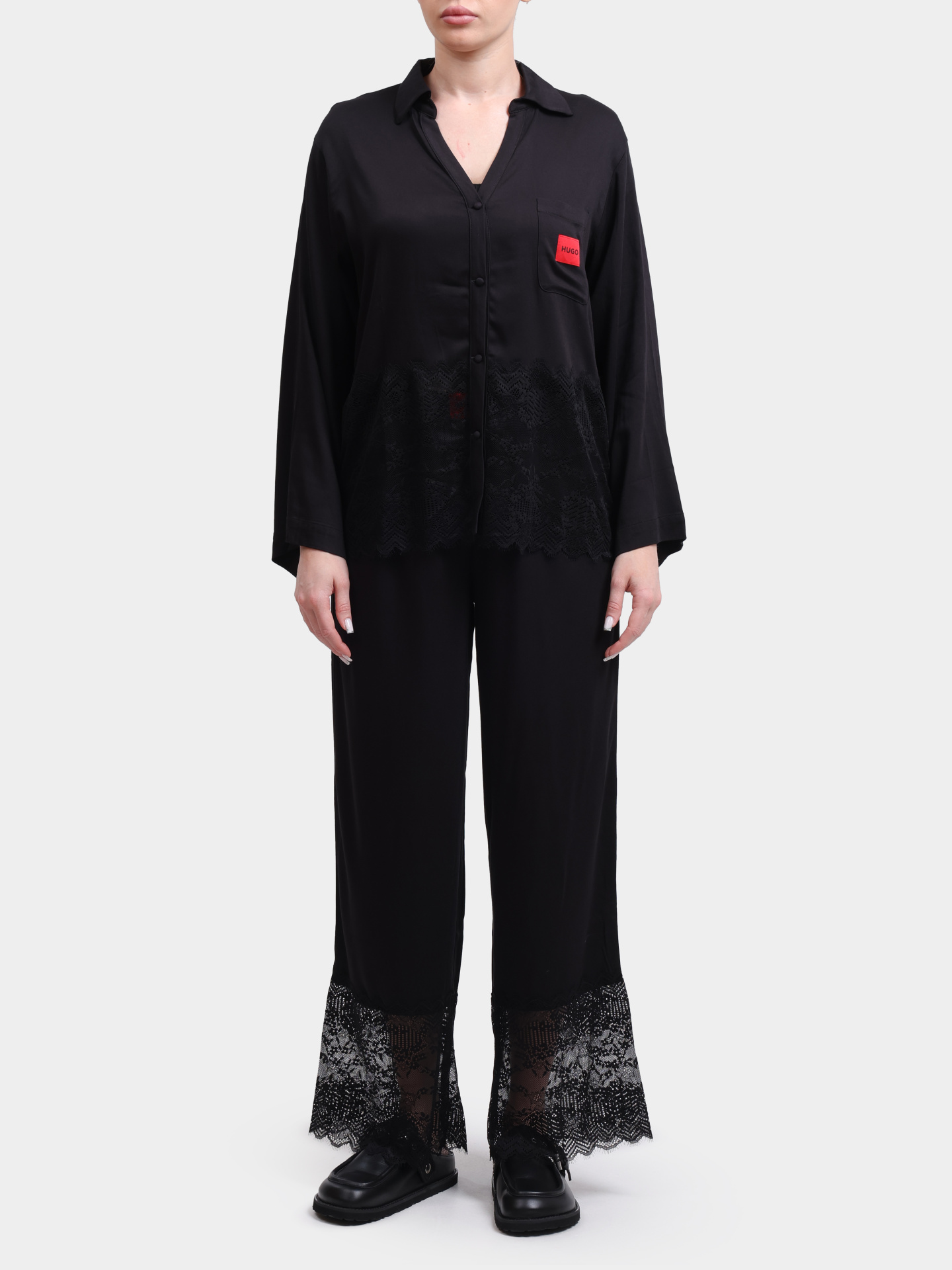 Брюки RED LABEL LACE_PANTS 10267405 01 50549974 001 черные женские  — купить в интернет-магазине Verdistore