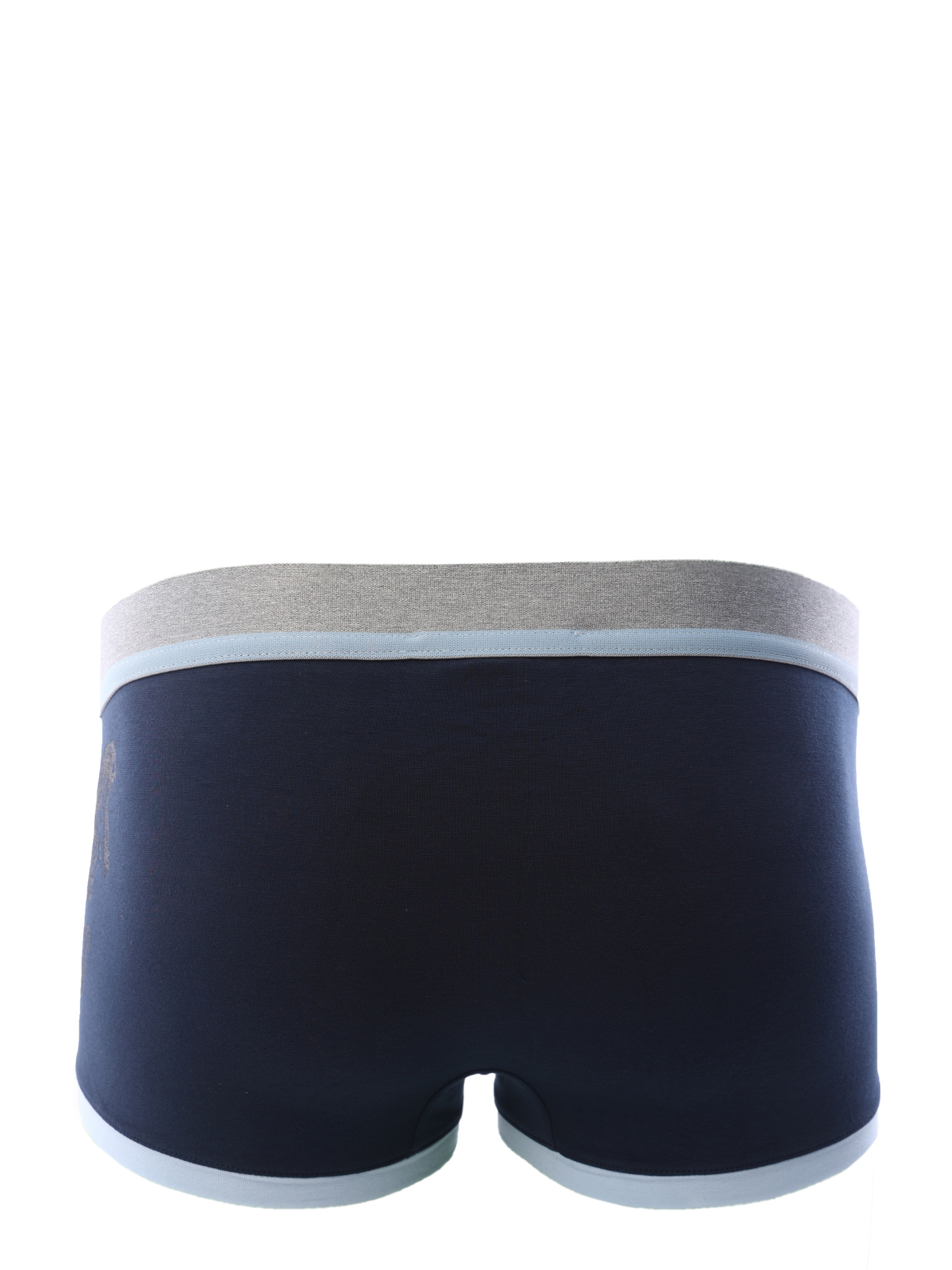 Трусы комбинированные синие с принтом сбоку — купить в интернет-магазине Verdistore