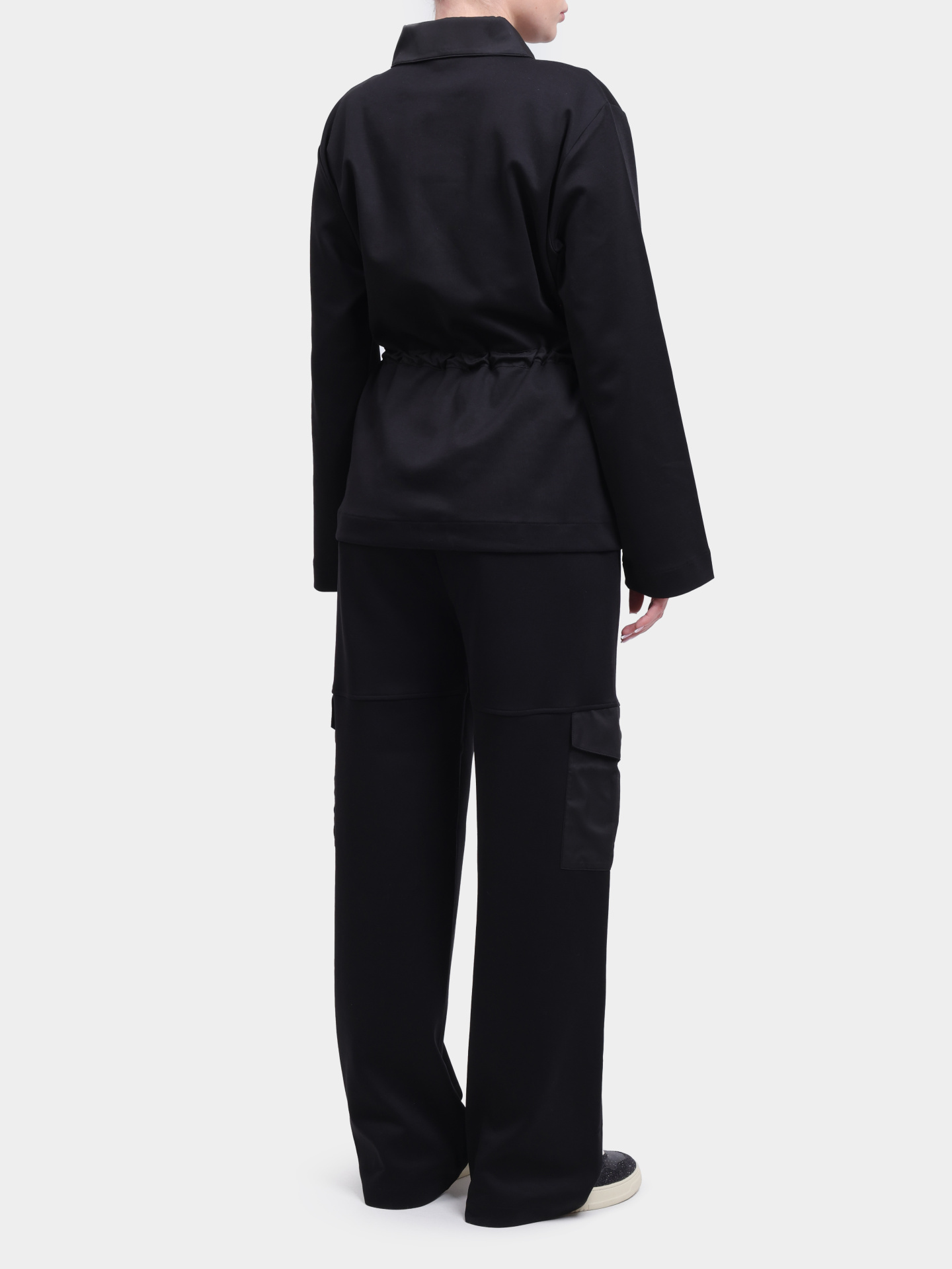 Брюки Herno PT000141D 52117 9300 черные женские широкие — купить в интернет-магазине Verdistore