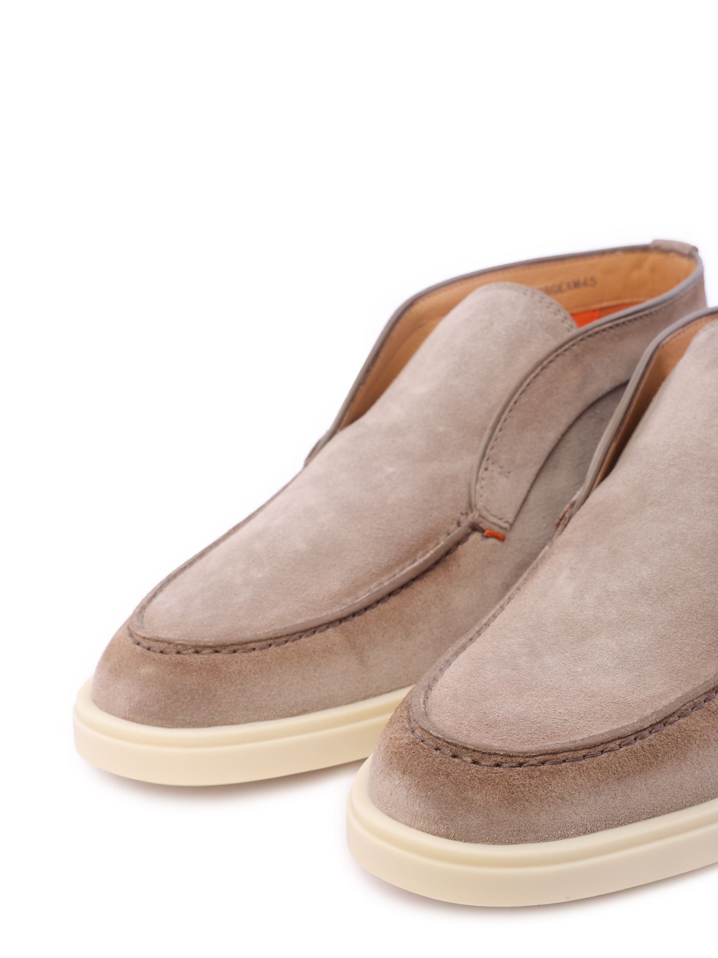 Ботинки светло-коричневые замшевые на светлой подошве — купить в интернет-магазине Verdistore