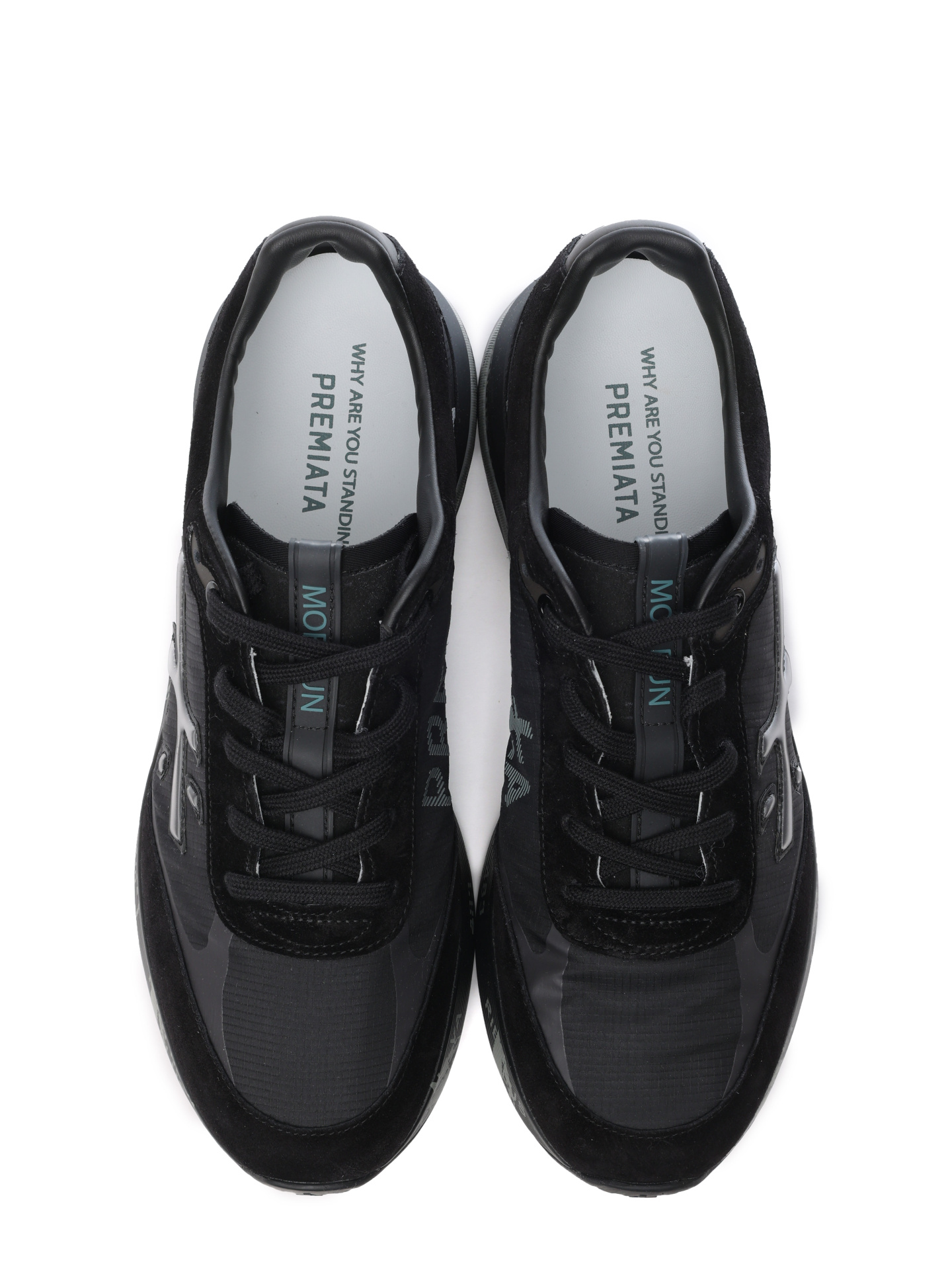 Кроссовки черные комбинированные с приподнятым носком — купить в интернет-магазине Verdistore