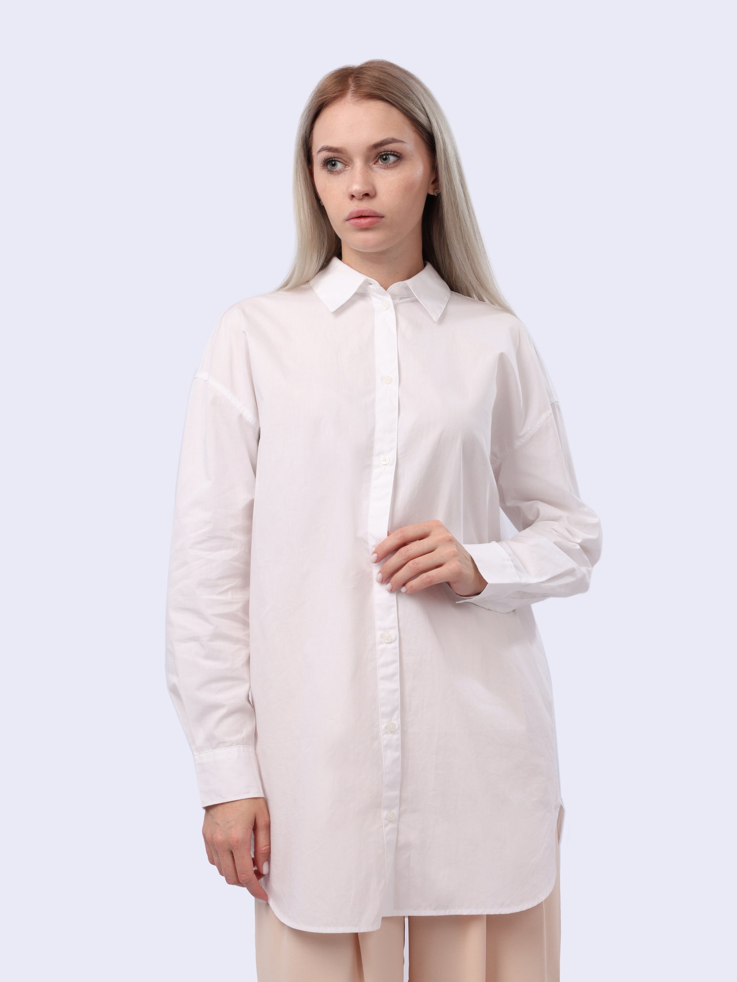 картинка Рубашка Armani Exchange 3DYC12 YN3NZ 1000 белая женская из хлопка от магазина Verdistore