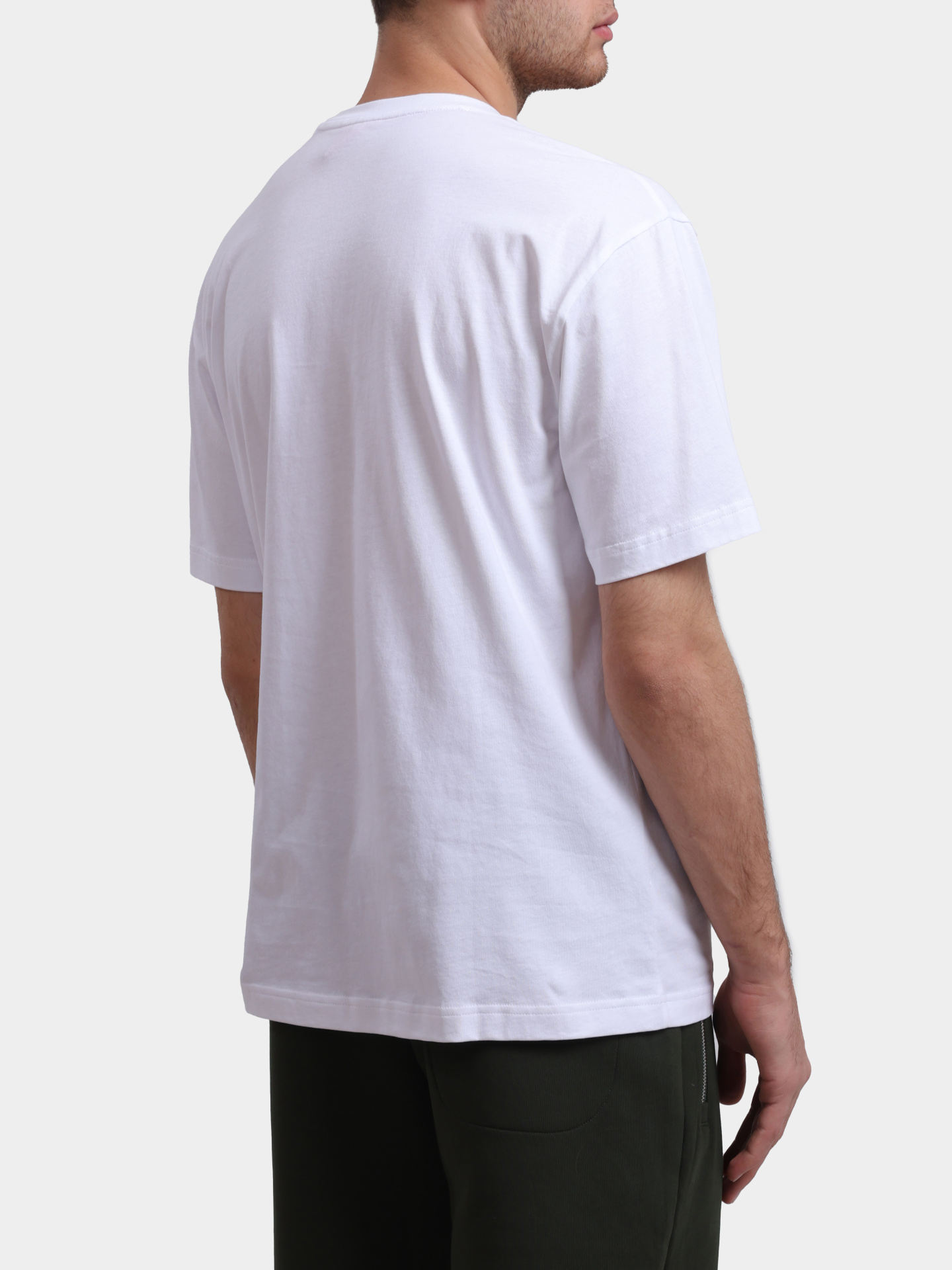 Футболка Hugo Daminor 10258299 мужская белая с принтом — купить в интернет-магазине Verdistore