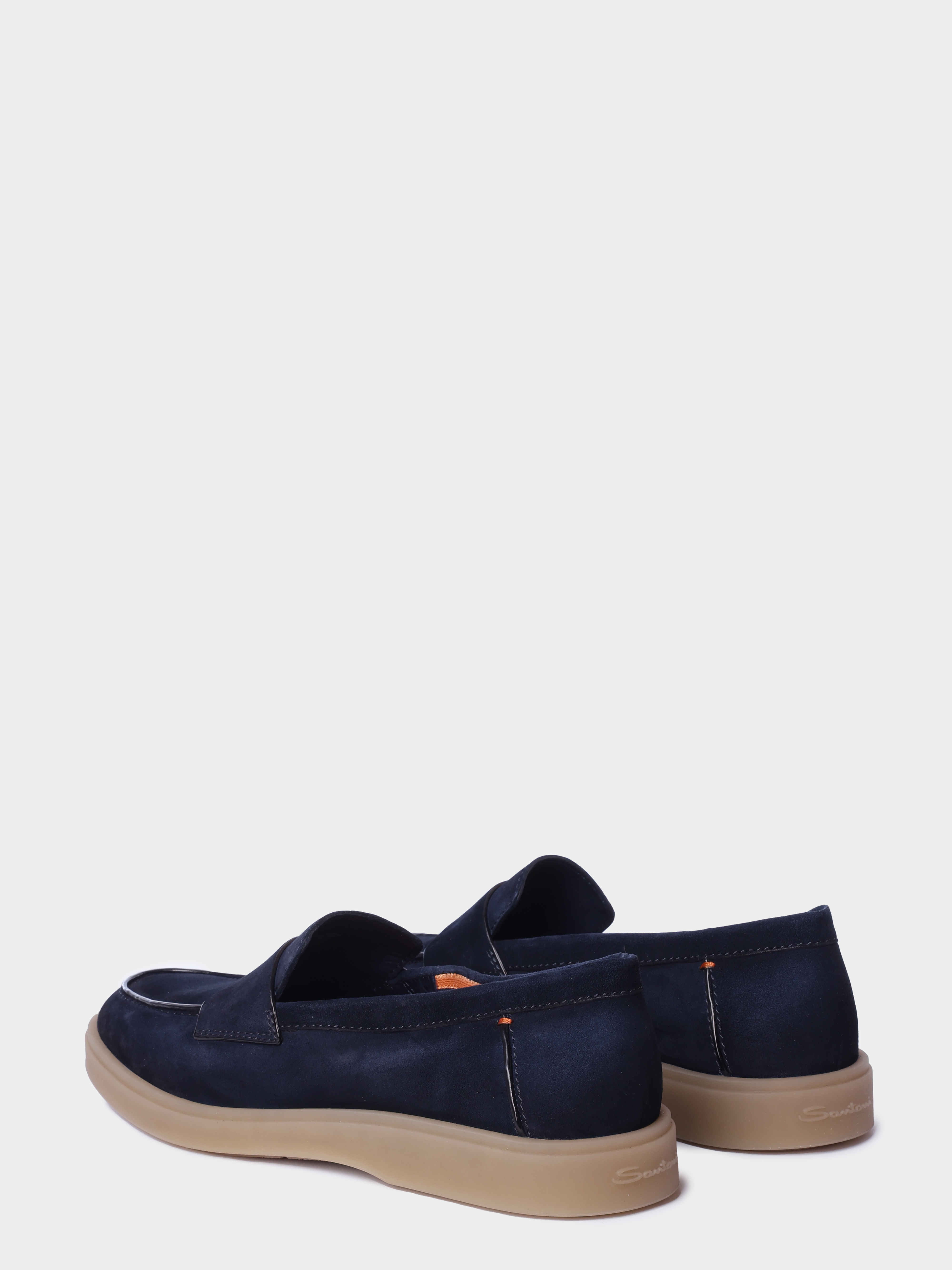 Лоферы Santoni MGDG19051SASSEAAU60 замшевые мужские — купить в интернет-магазине Verdistore