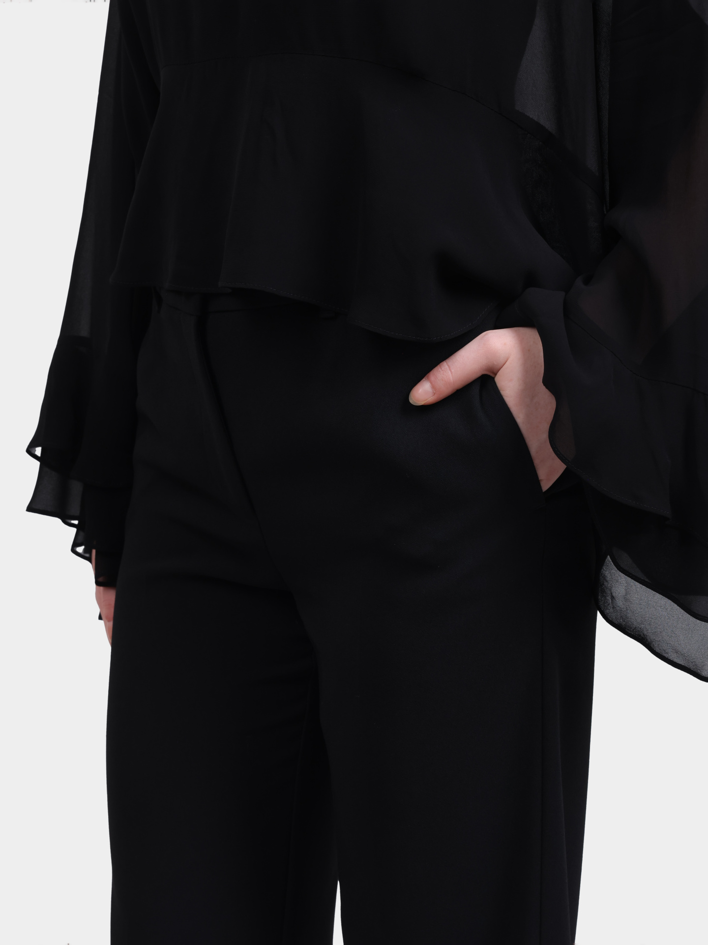 Брюки MARELLA PASCIA 002 черные женские — купить в интернет-магазине Verdistore