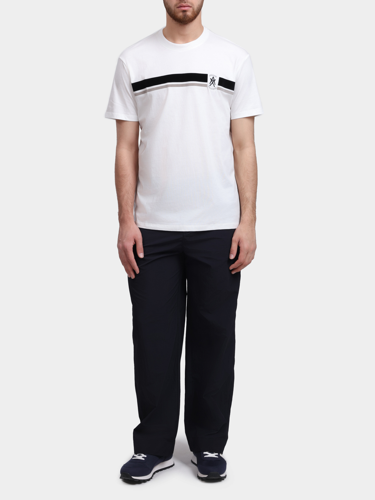 Брюки Armani Exchange XM002880 AF22504 UB101 темно-синие мужские — купить в интернет-магазине Verdistore