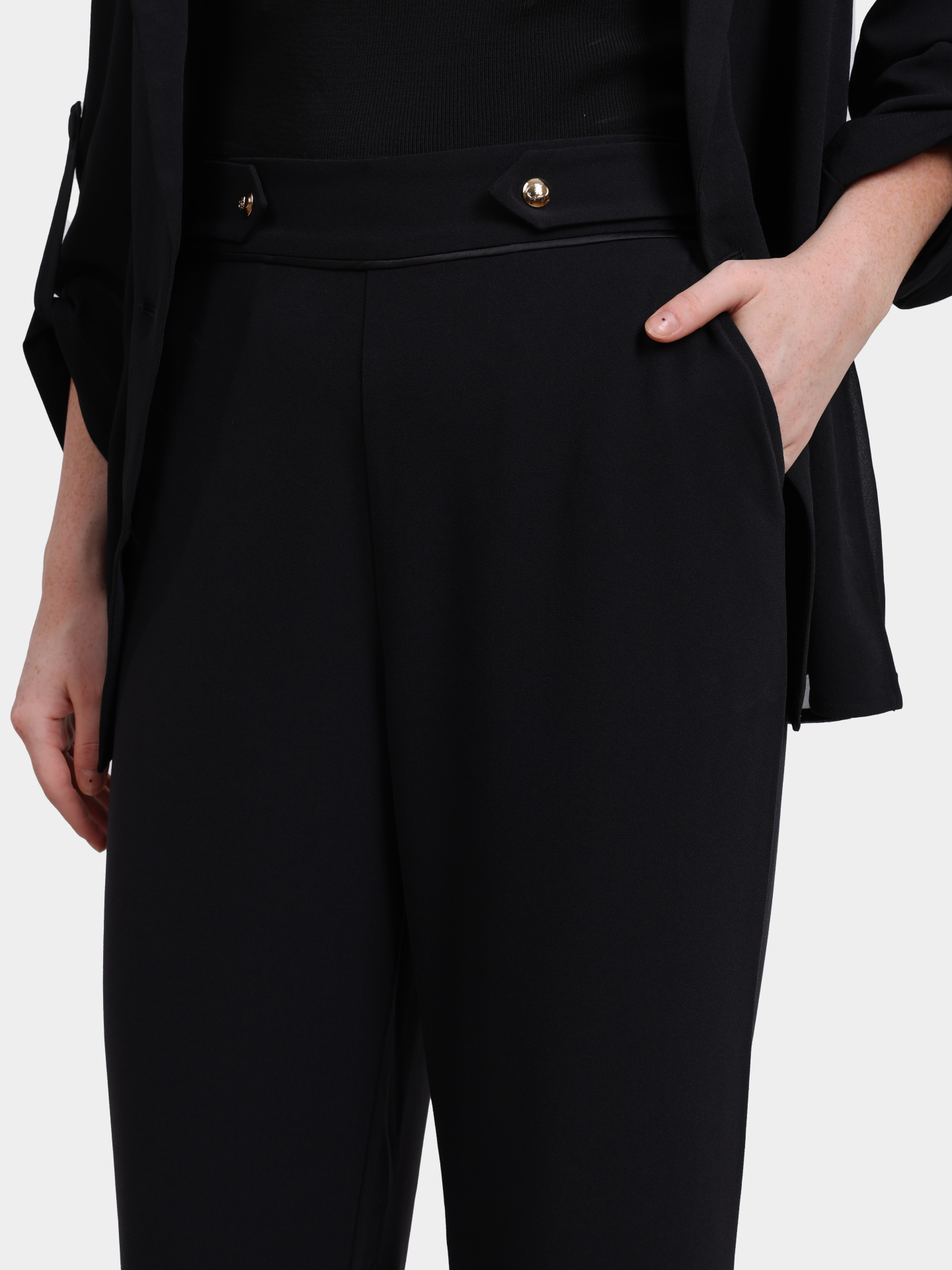 Брюки Liu-Jo TF5265 TS423 22222 черные женские — купить в интернет-магазине Verdistore