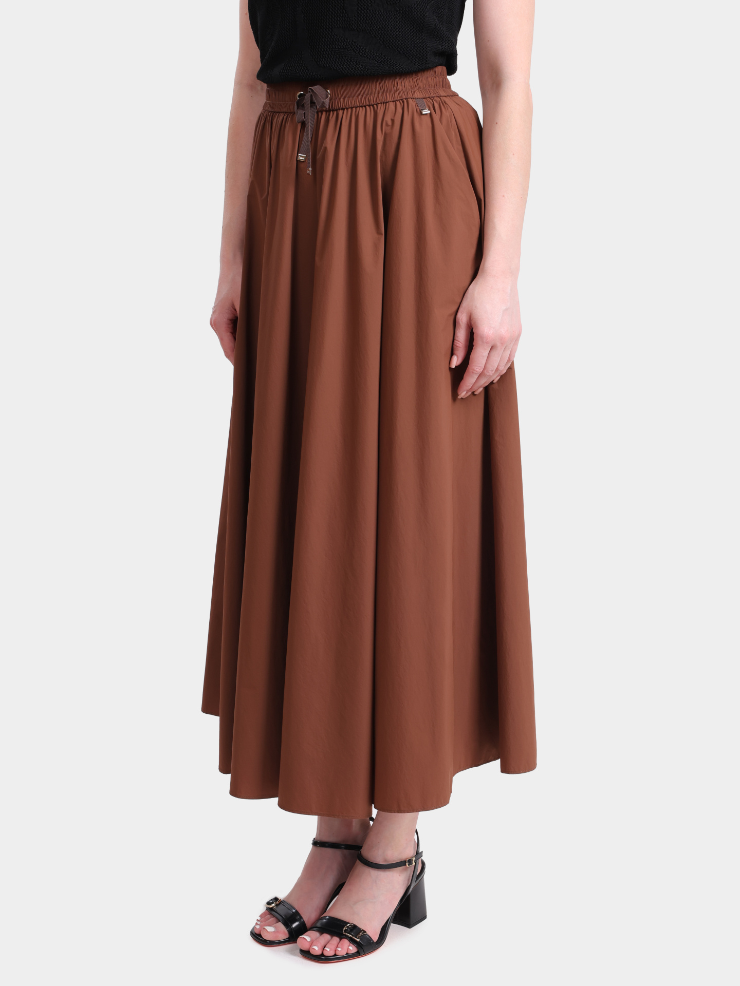 Юбка Herno GN000007D 12431SZ 2240 террактовая женская свободного кроя — купить в интернет-магазине Verdistore