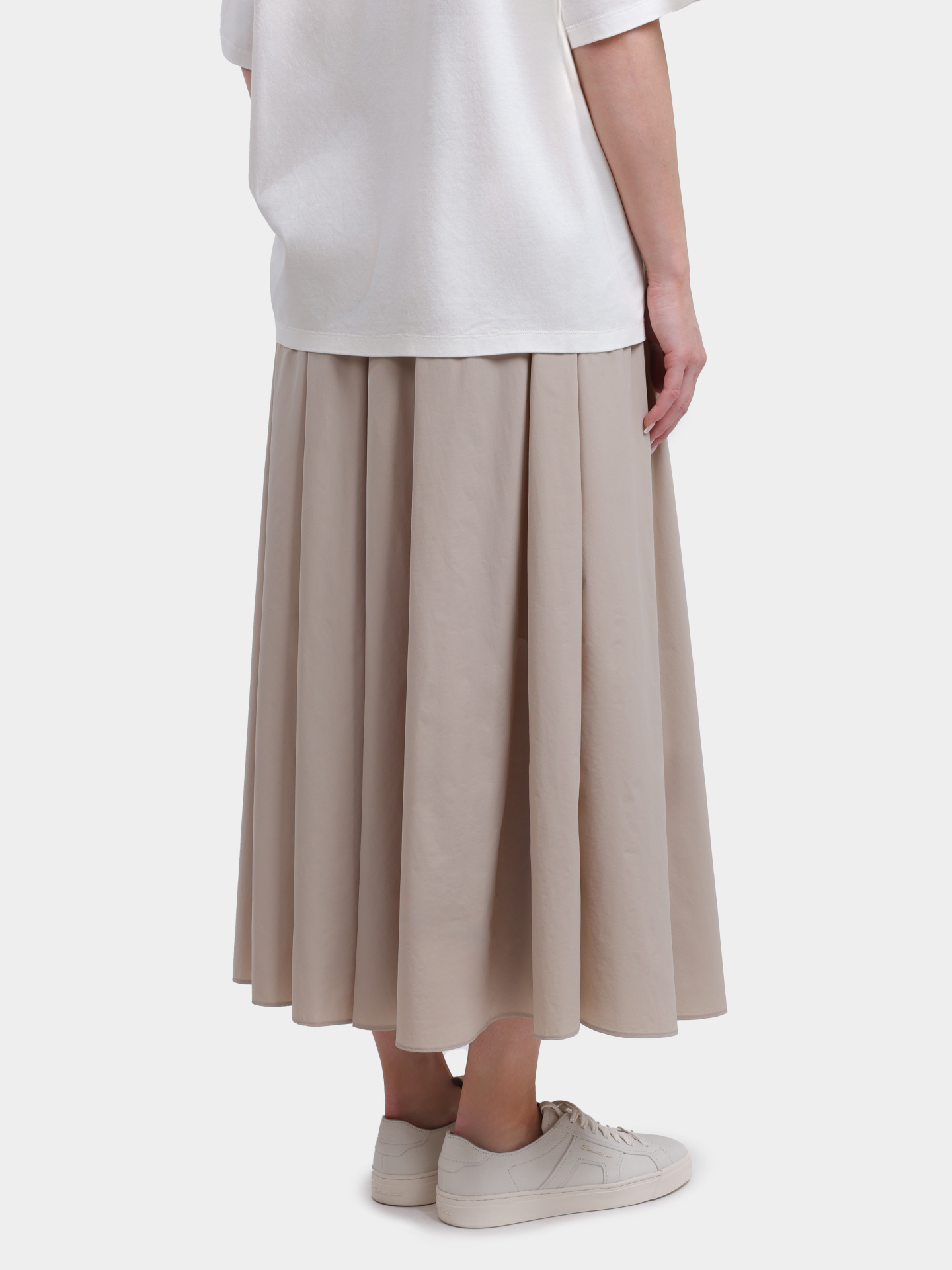 Юбка Herno GN000007D 12431SZ 1982 бежевая женская свободного кроя  — купить в интернет-магазине Verdistore