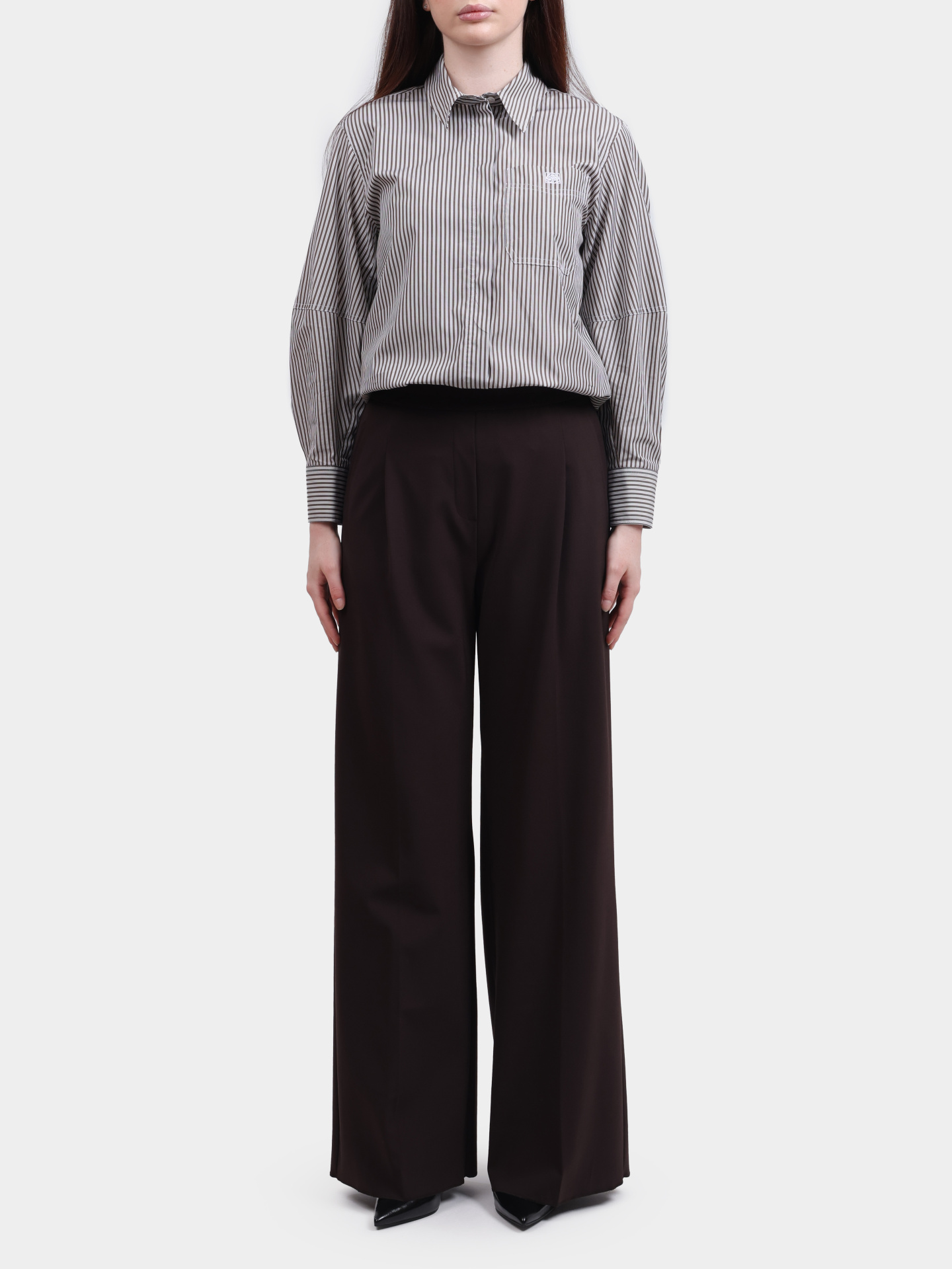 Брюки MARELLA DIORAMA 004 коричневые женские — купить в интернет-магазине Verdistore