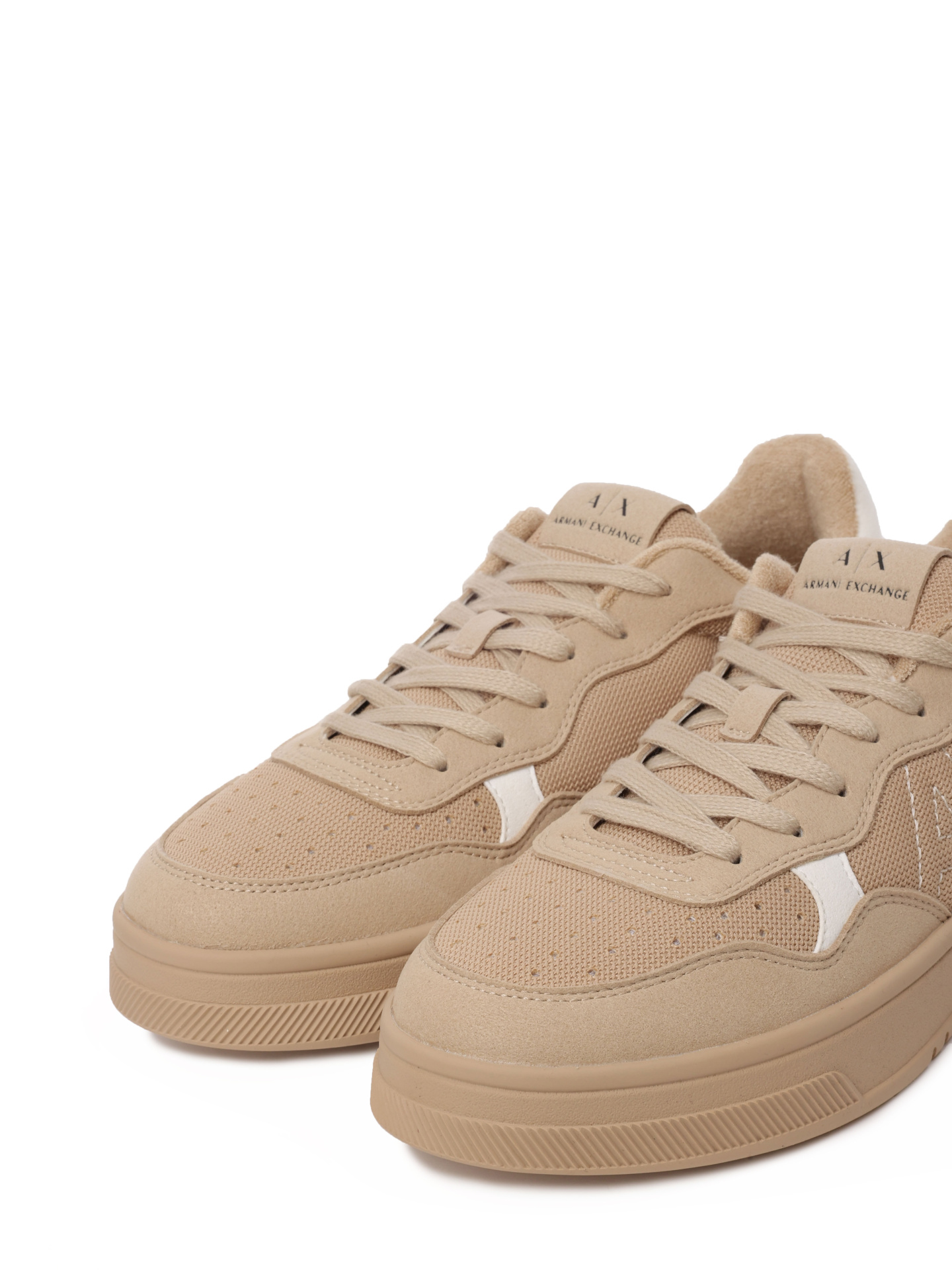 Кеды Armani Exchange XUX148 XV804 00117 бежевые мужские — купить в интернет-магазине Verdistore
