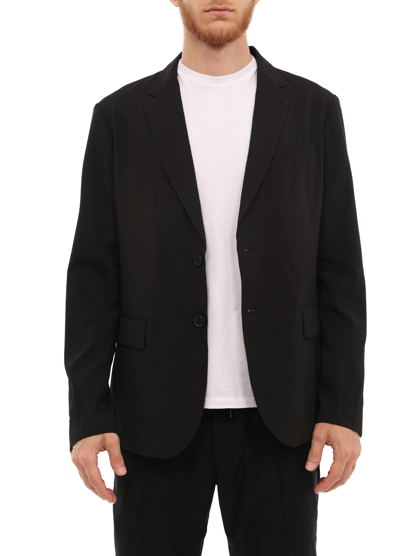 Пиджак Armani Exchange 3LZG45 ZNN5Z 1200 черный мужской из фактурной ткани — купить в интернет-магазине Verdistore