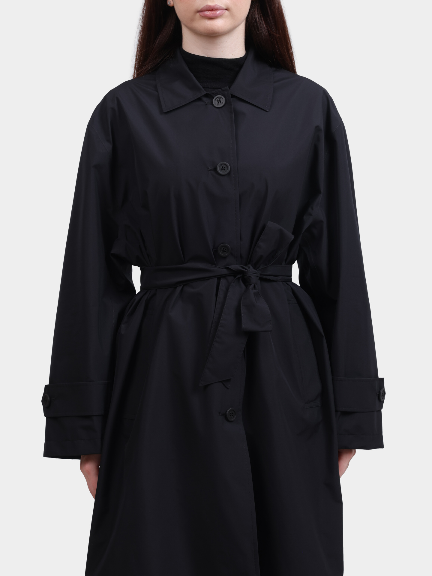 Тренч Herno IM000174D 11124 9300 черный женский — купить в интернет-магазине Verdistore