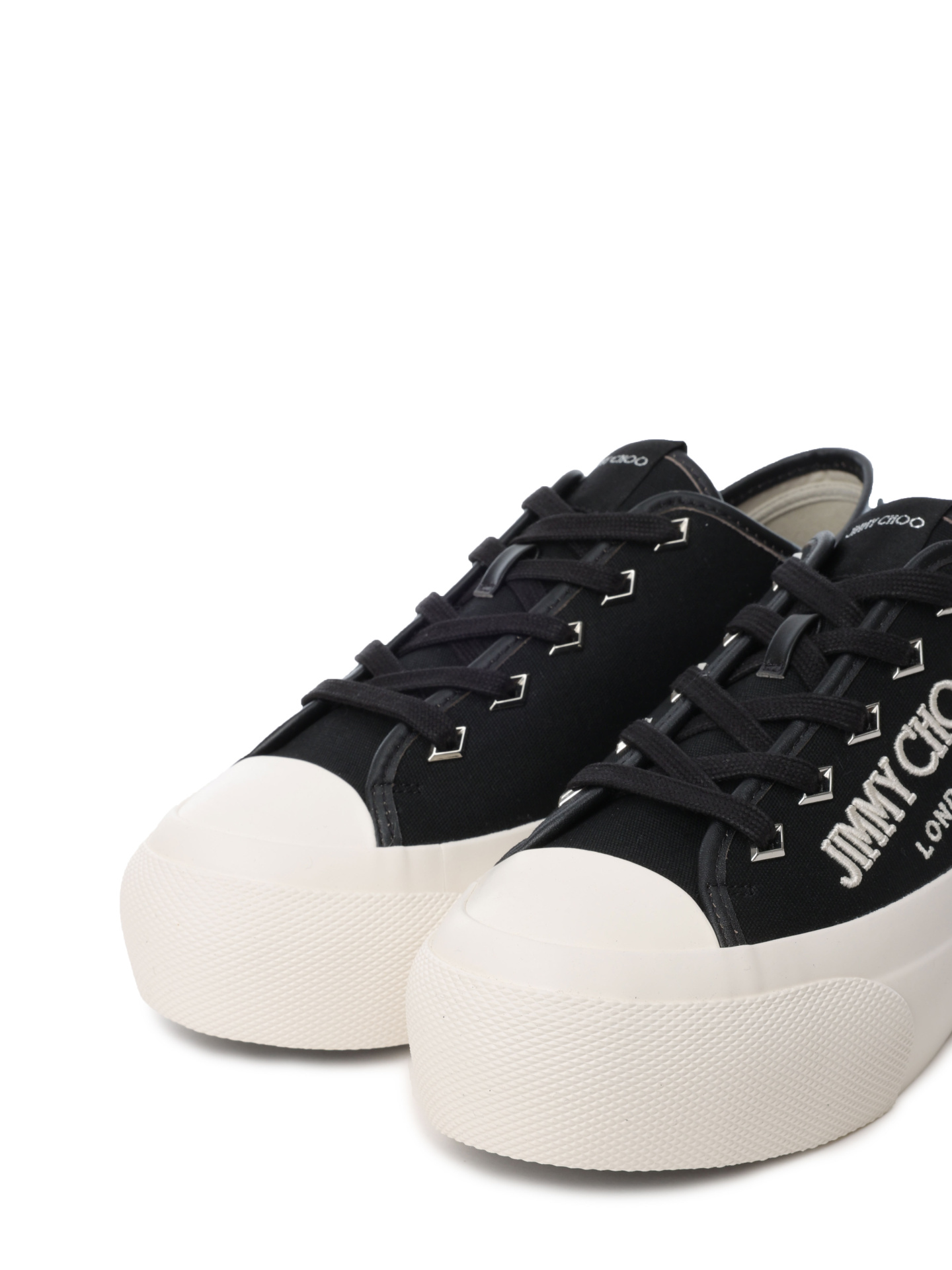 Кеды Jimmy Choo PALMA/F CYE X BLACK/LATTE текстильные женские — купить в интернет-магазине Verdistore