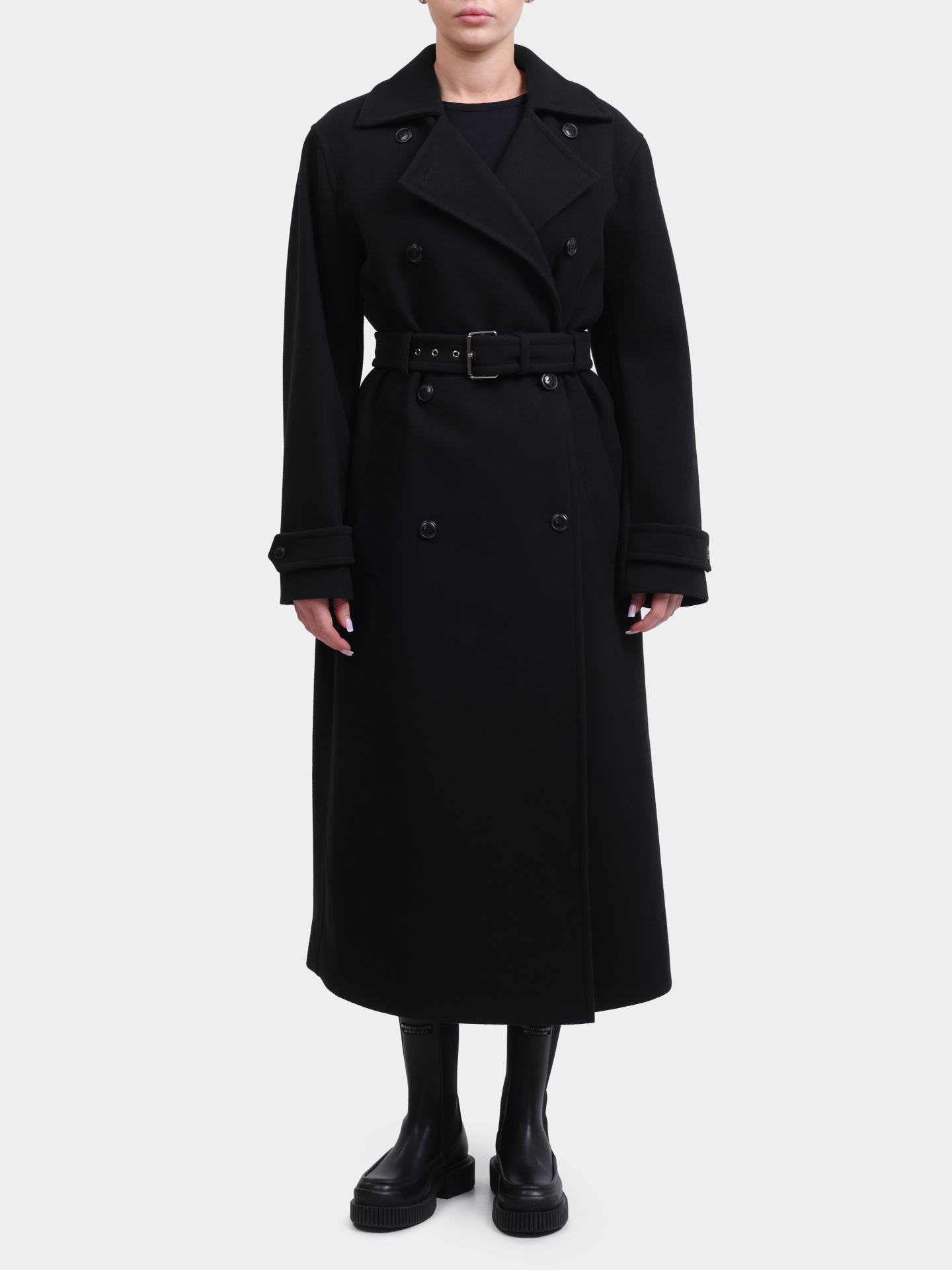 Пальто Hugo 50547616 001 черное женское — купить в интернет-магазине Verdistore