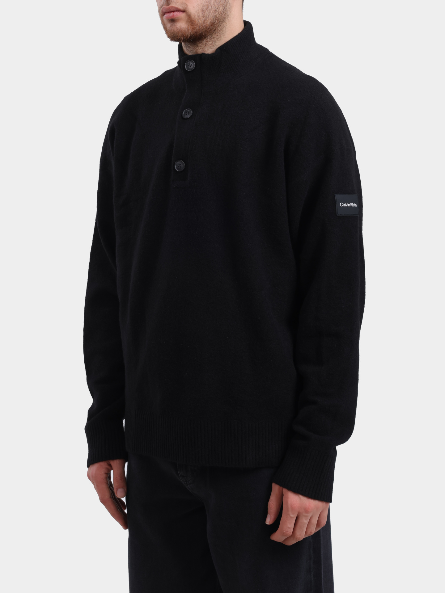 Свитер Calvin Klein K10K111960 черный мужской — купить в интернет-магазине Verdistore