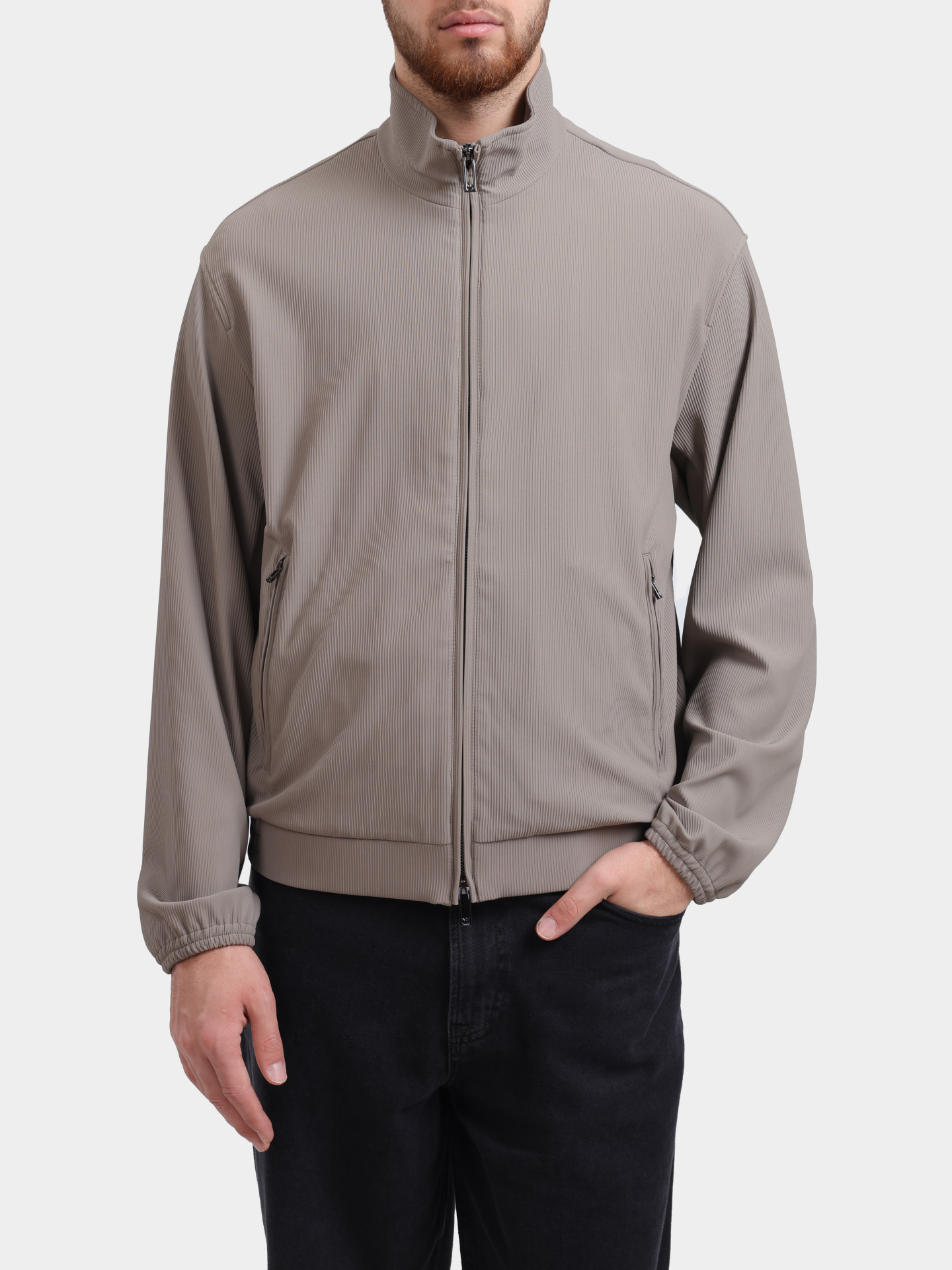 Мастерка Emporio Armani EM001364 AF14076 U6218 бежевая мужская — купить в интернет-магазине Verdistore