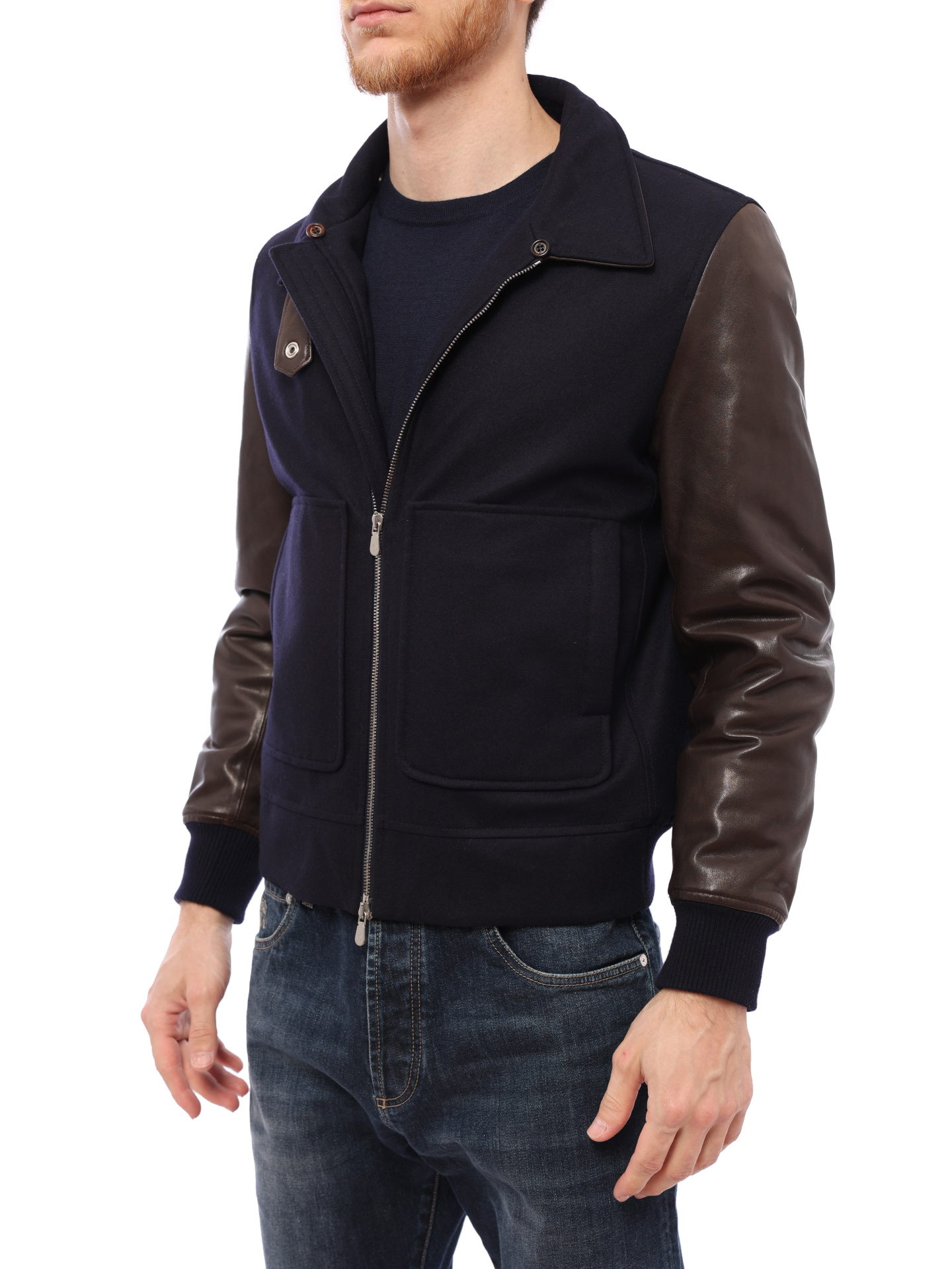 Куртка Brunello Cucinelli MM38P6374 CQ501 комбинированная мужская — купить в интернет-магазине Verdistore