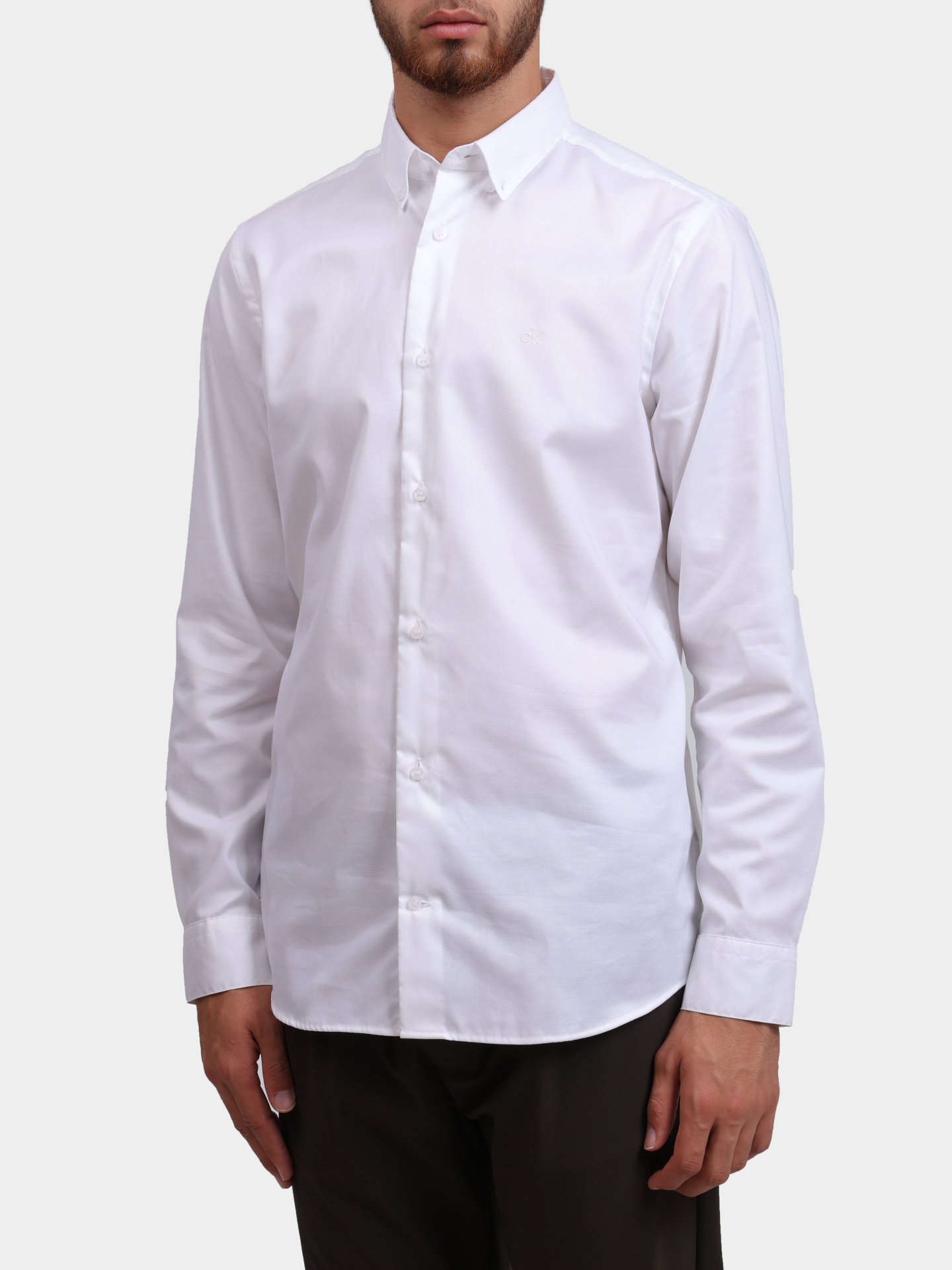 Рубашка Calvin Klein K10K113212 YAF хлопковая мужская — купить в интернет-магазине Verdistore