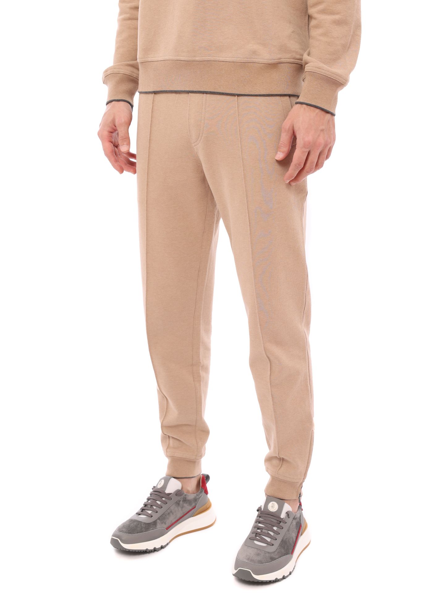 Брюки Brunello Cucinelli MTU143142G CB575 хлопковые мужские со стрелками  — купить в интернет-магазине Verdistore