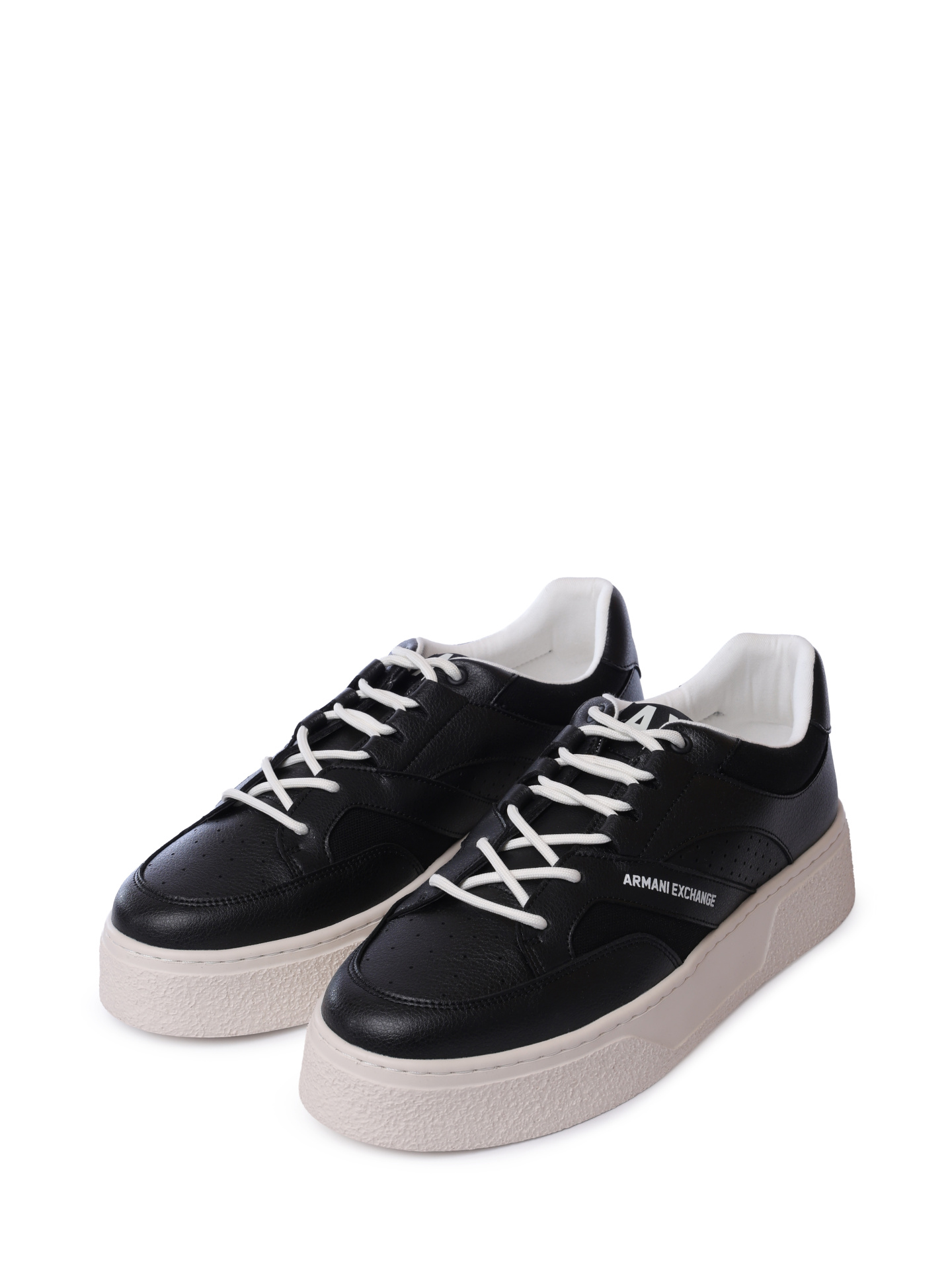 Кроссовки Armani Exchange XUX260 XV954 00002 черные мужские из кожи — купить в интернет-магазине Verdistore