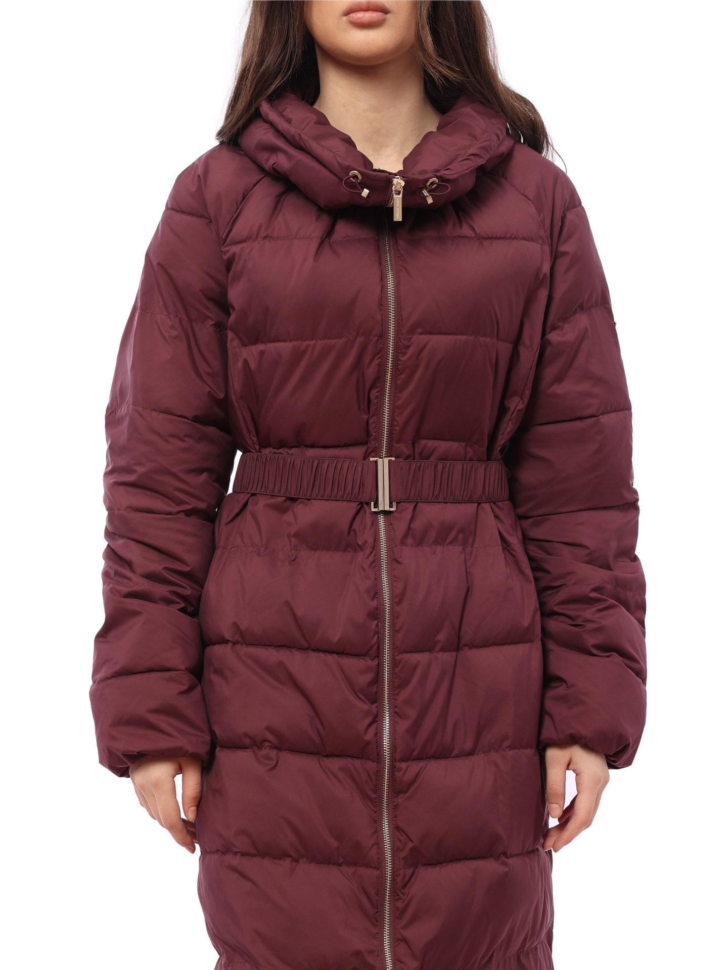 Пуховик Armani Exchange 6ZYL01 1715 удлиненный женский с поясом — купить в интернет-магазине Verdistore