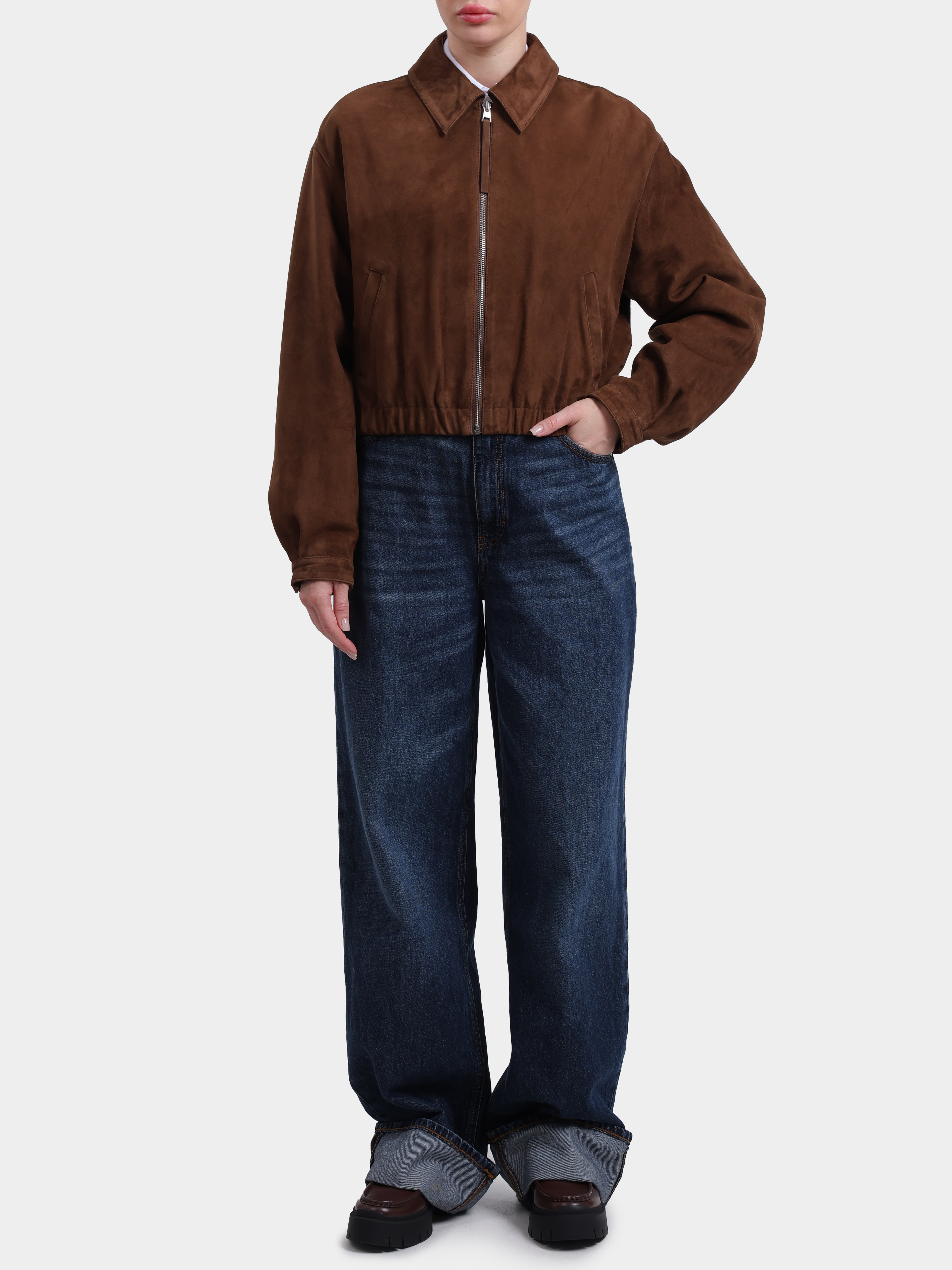 Куртка Hugo 50563091 969 замшевая женская — купить в интернет-магазине Verdistore