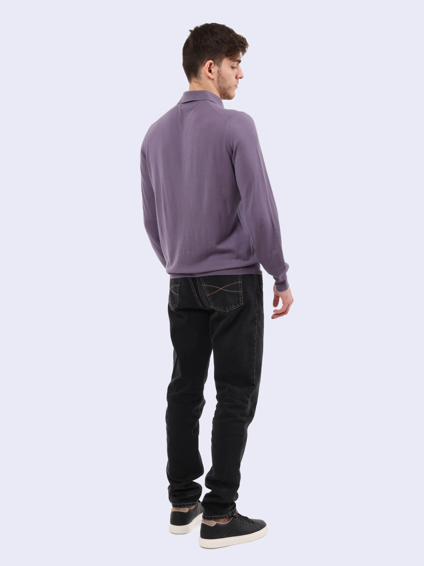 Свитер Brunello Cucinelli M2400295 C0F58 сиреневый мужской — купить в интернет-магазине Verdistore