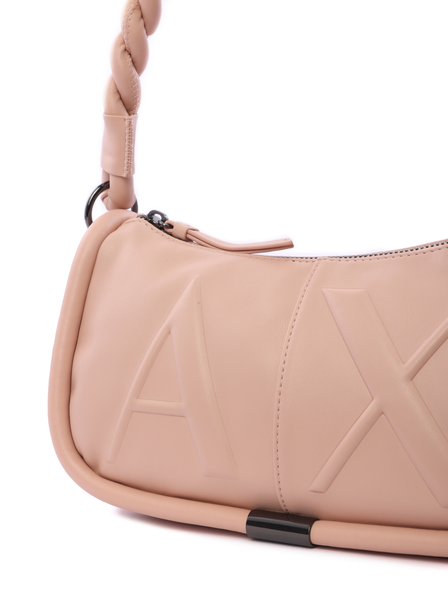 Сумка Armani Exchange 942919 3R781 10550 бежевая женская с плетёной ручкой — купить в интернет-магазине Verdistore