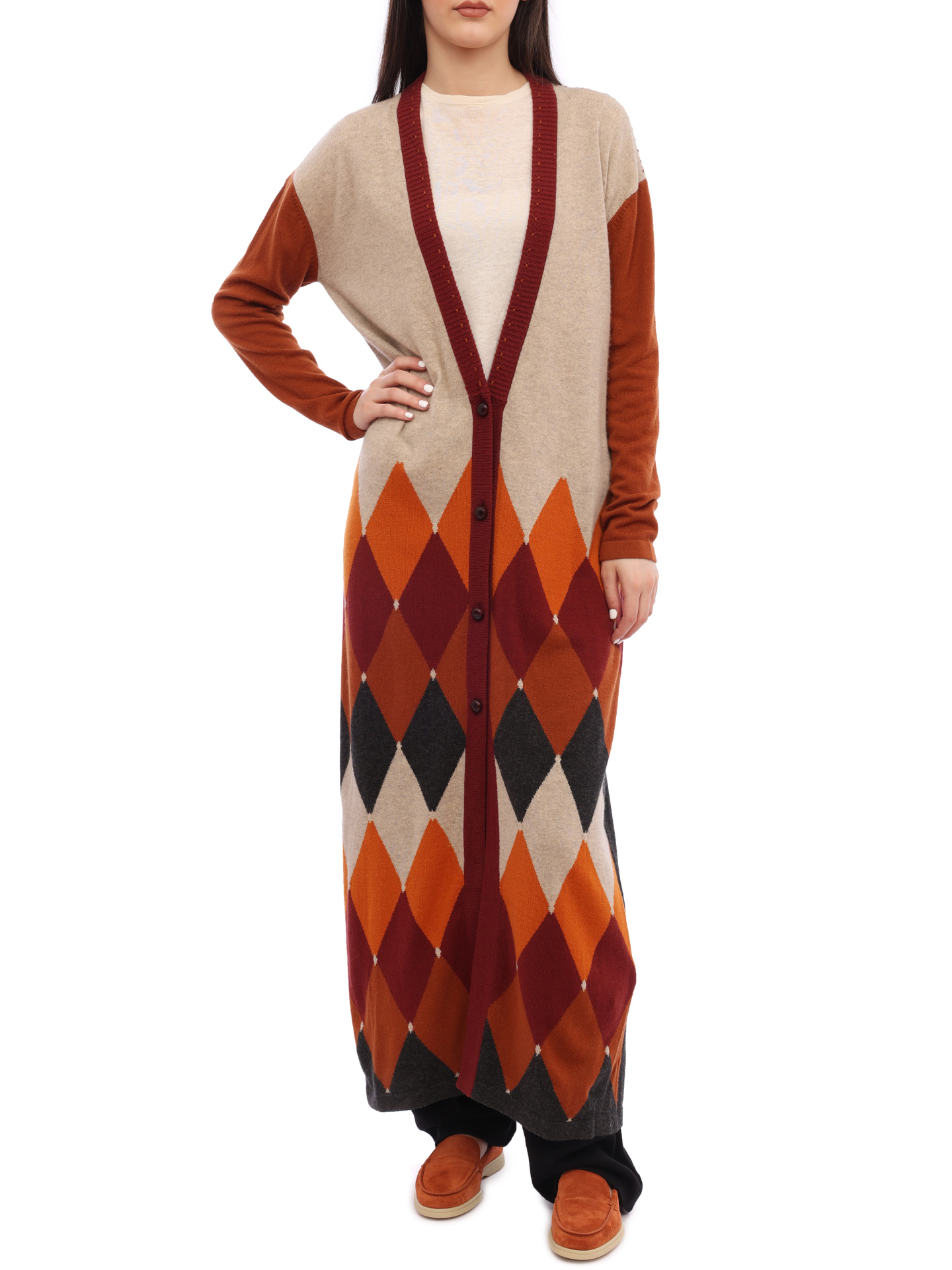 Кардиган Ballantyne L1K069 удлиненный женский — купить в интернет-магазине Verdistore