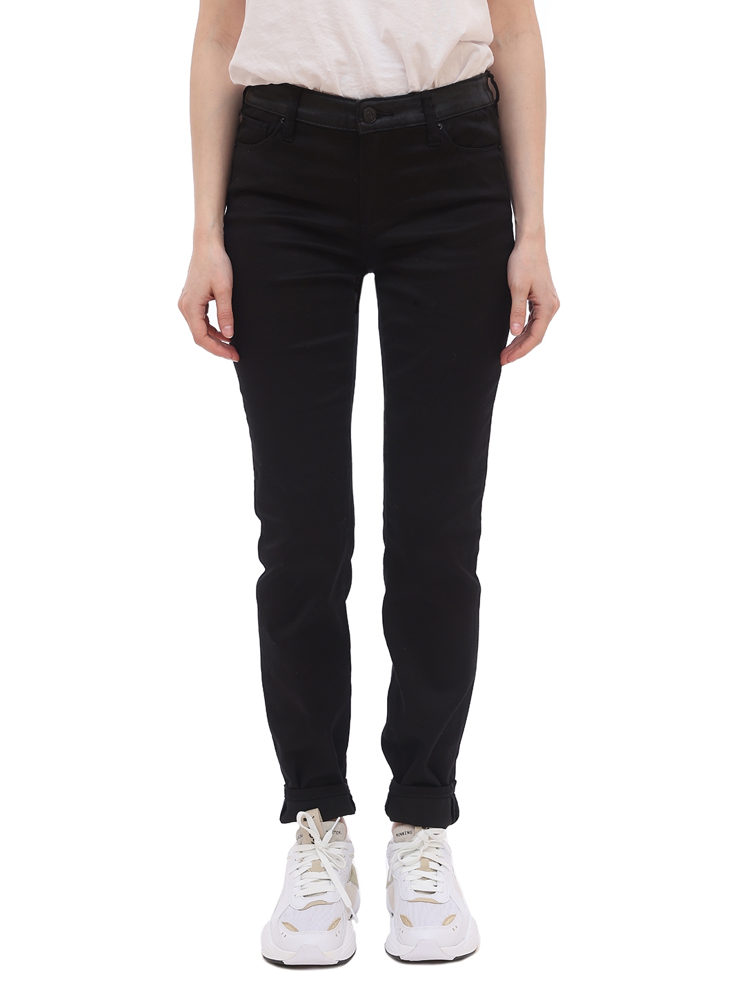 Джинсы Armani Exchange 3GYJ69 черные женские зауженные — купить в интернет-магазине Verdistore