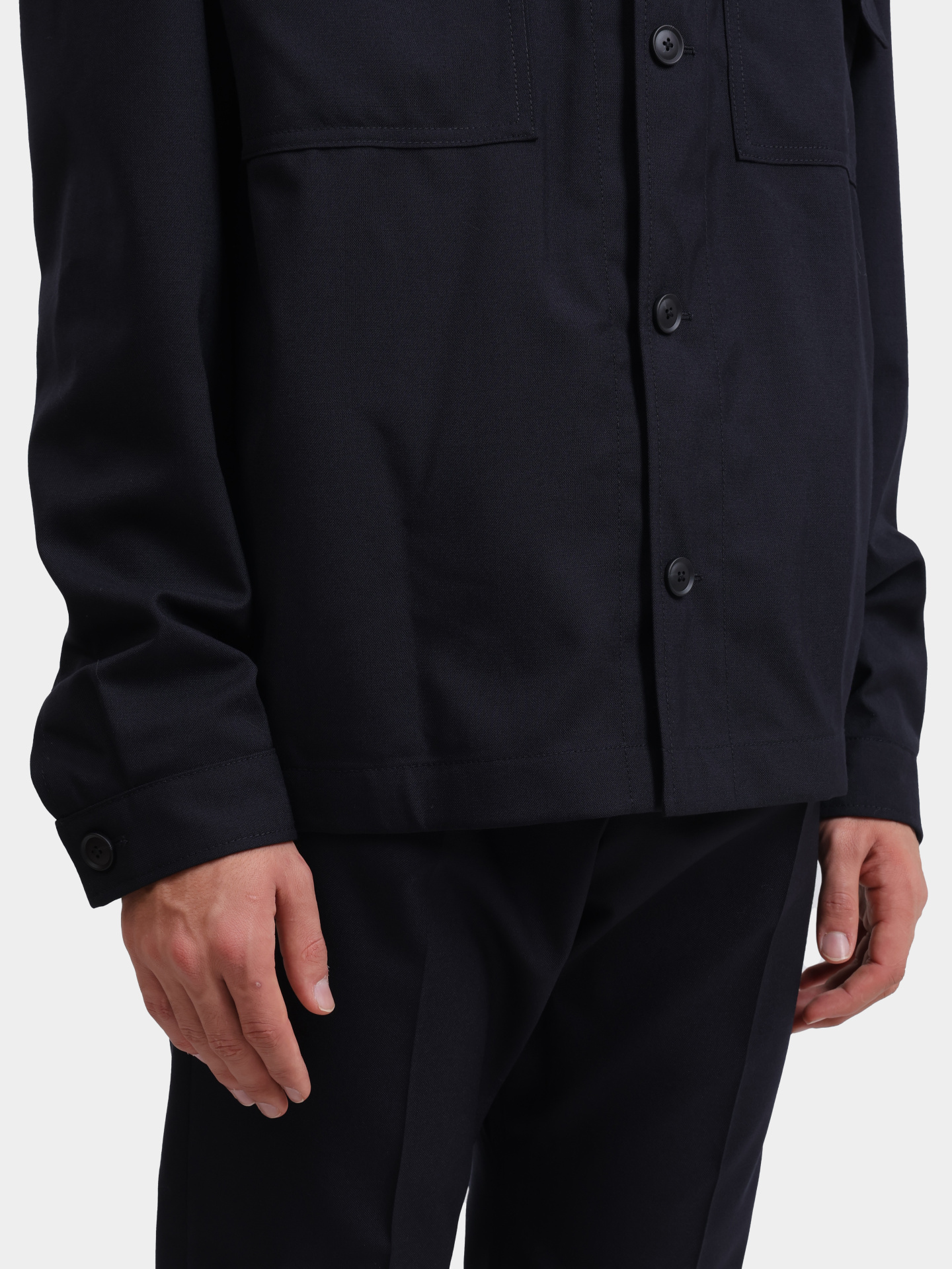 Куртка-рубашка Boss 50545810 404 темно-синяя мужская — купить в интернет-магазине Verdistore