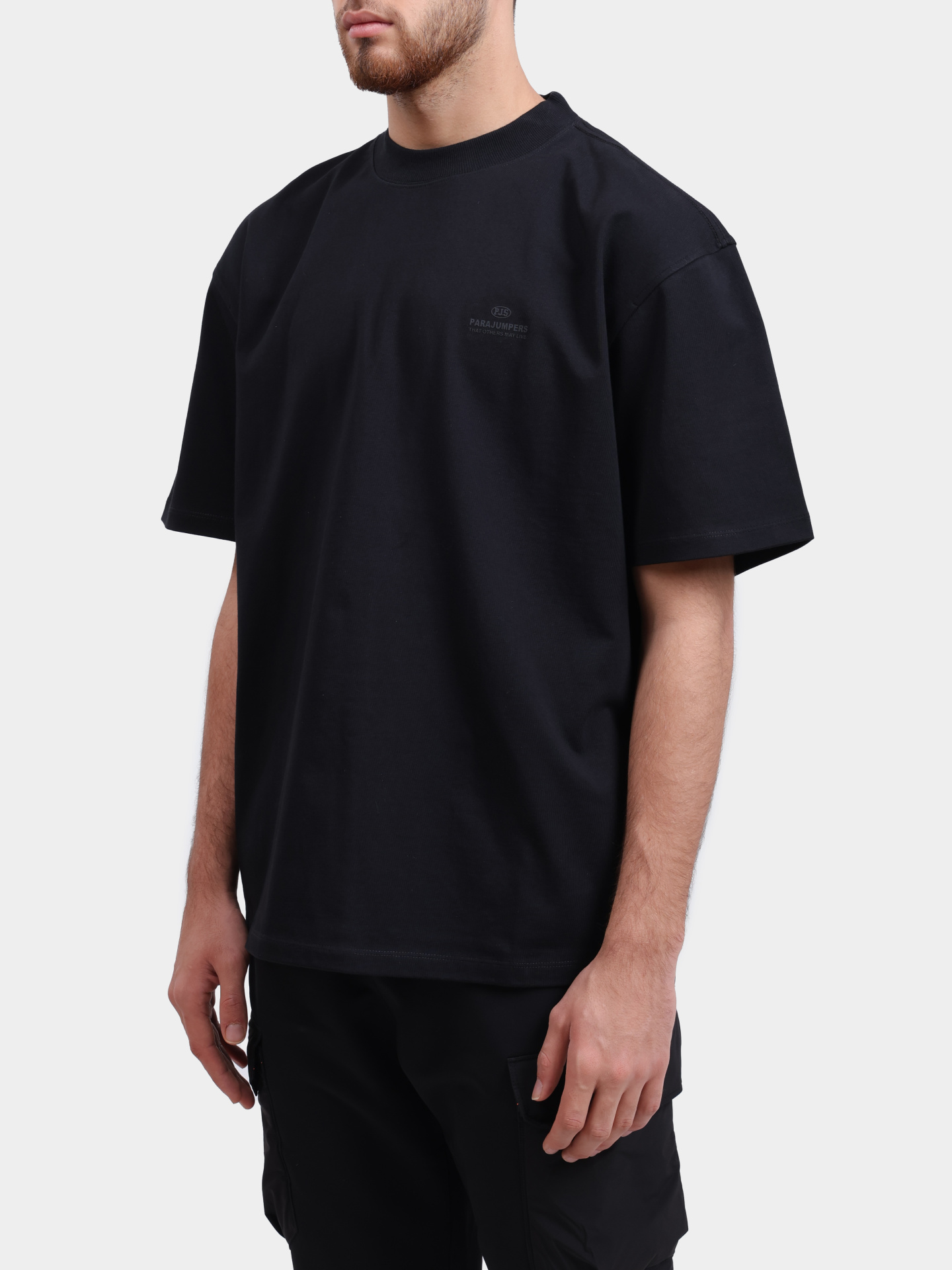 Футболка Parajumpers JC02 REG TEE 541 черная мужская — купить в интернет-магазине Verdistore
