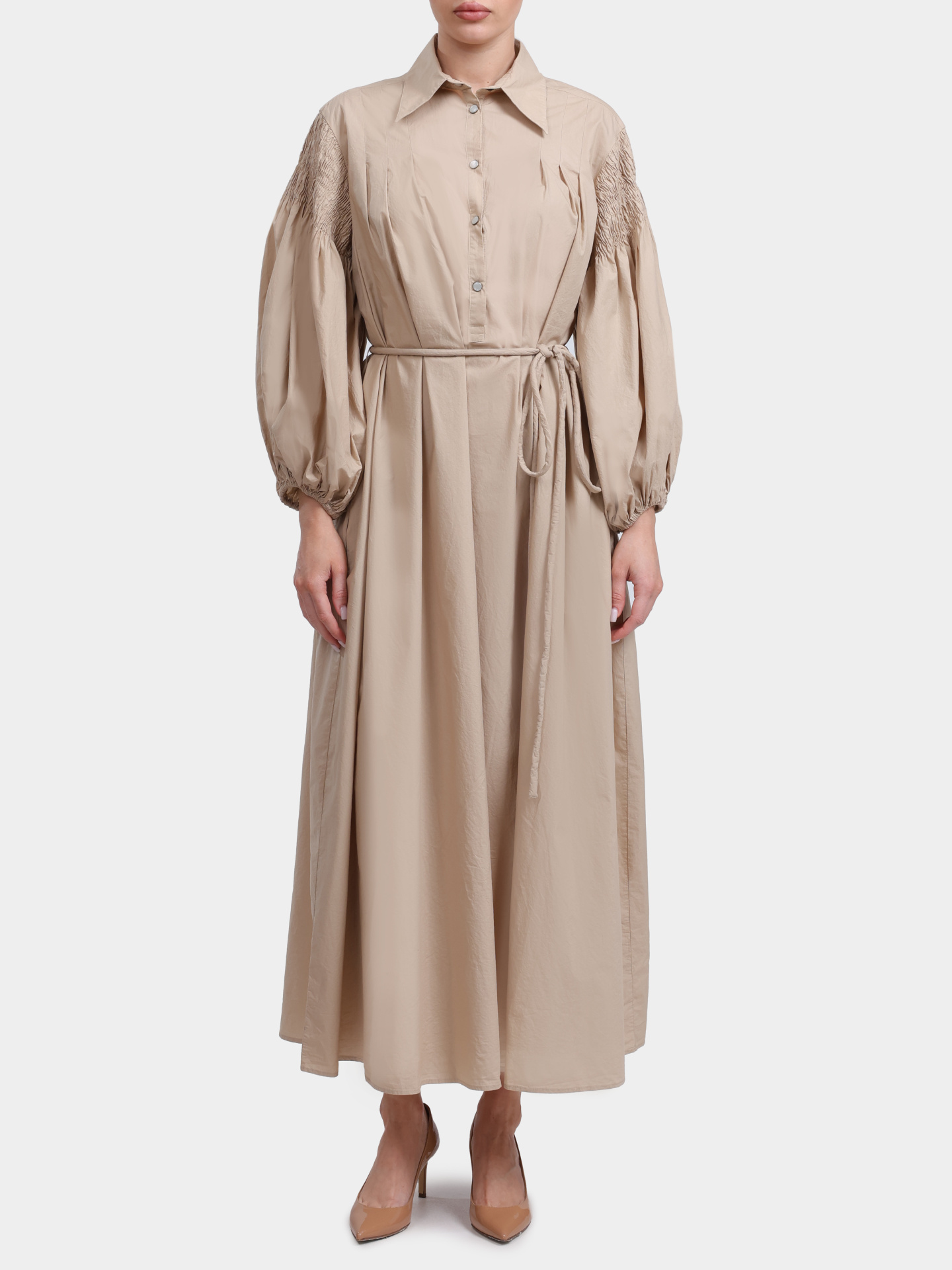 Платье Pinko 106517 A37H C36 хлопковое женское с поясом — купить в интернет-магазине Verdistore
