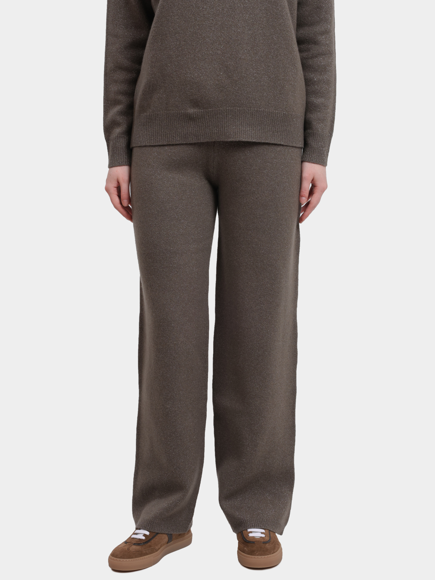 Брюки Peserico S94108F07Y 09160 39 шерстяные женские с люрексом — купить в интернет-магазине Verdistore