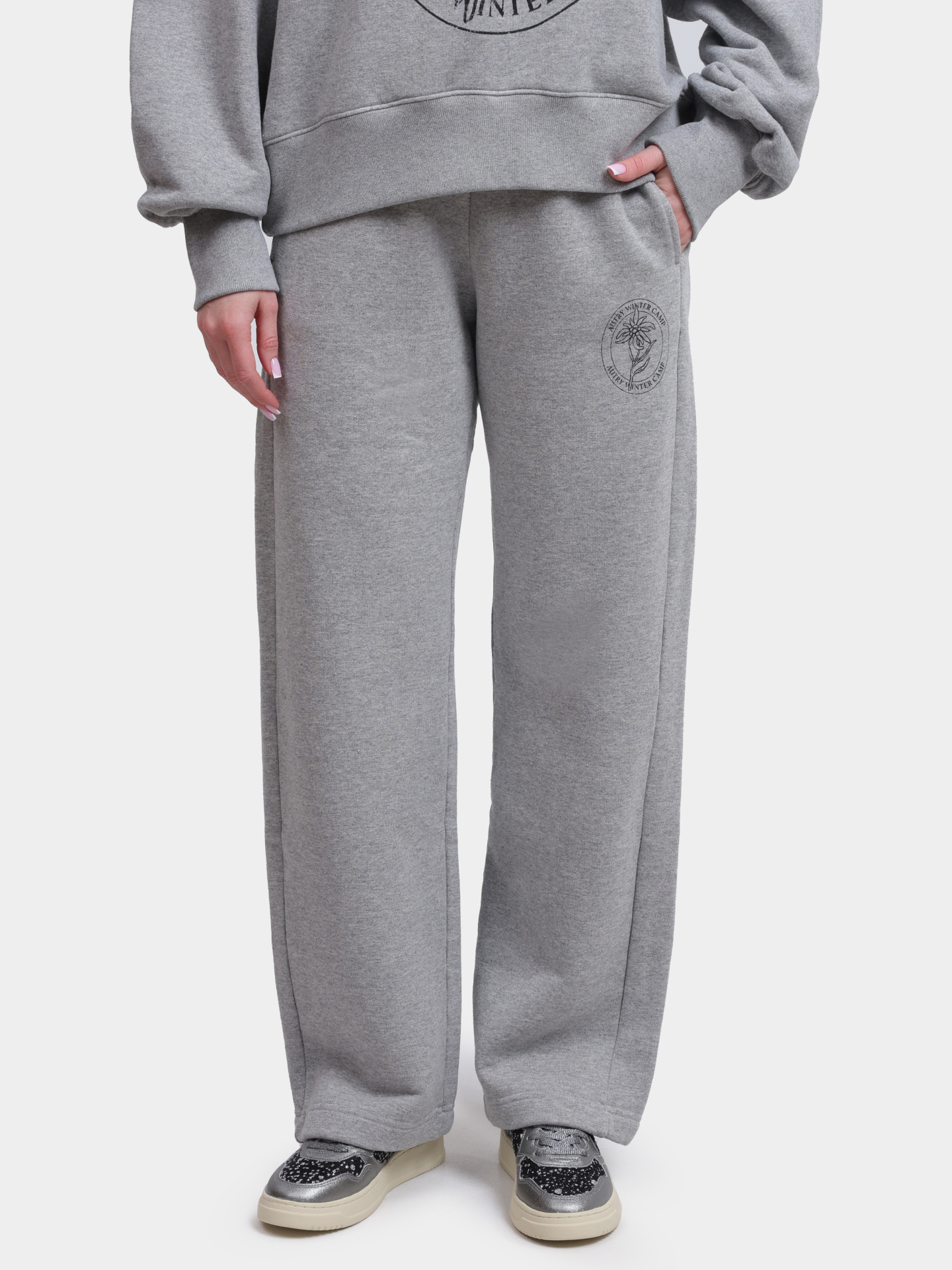 Брюки спортивные Autry SPPW - S8HD серые женские на кулиске — купить в интернет-магазине Verdistore