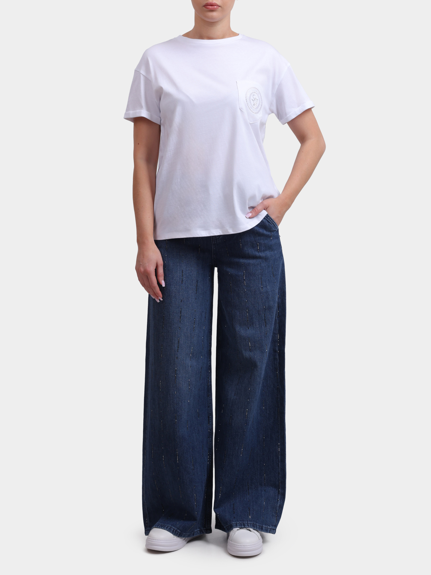 Джинсы Liu-Jo UA6108 D0315 78033 темно-синие женские  — купить в интернет-магазине Verdistore