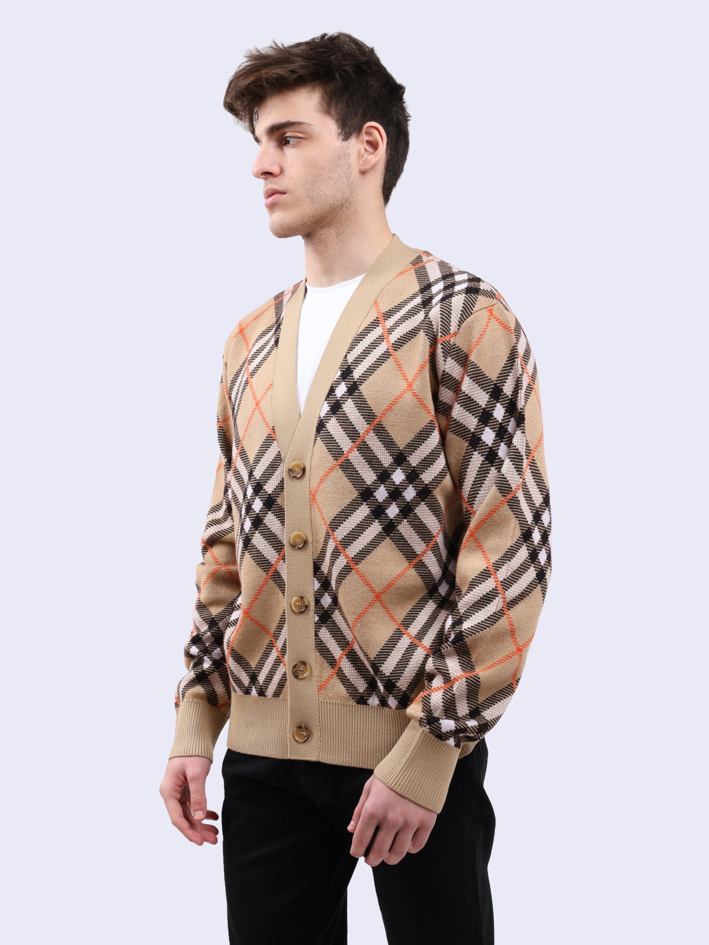 Кардиган Burberry 8093494 B9368 шерстяной мужской — купить в интернет-магазине Verdistore