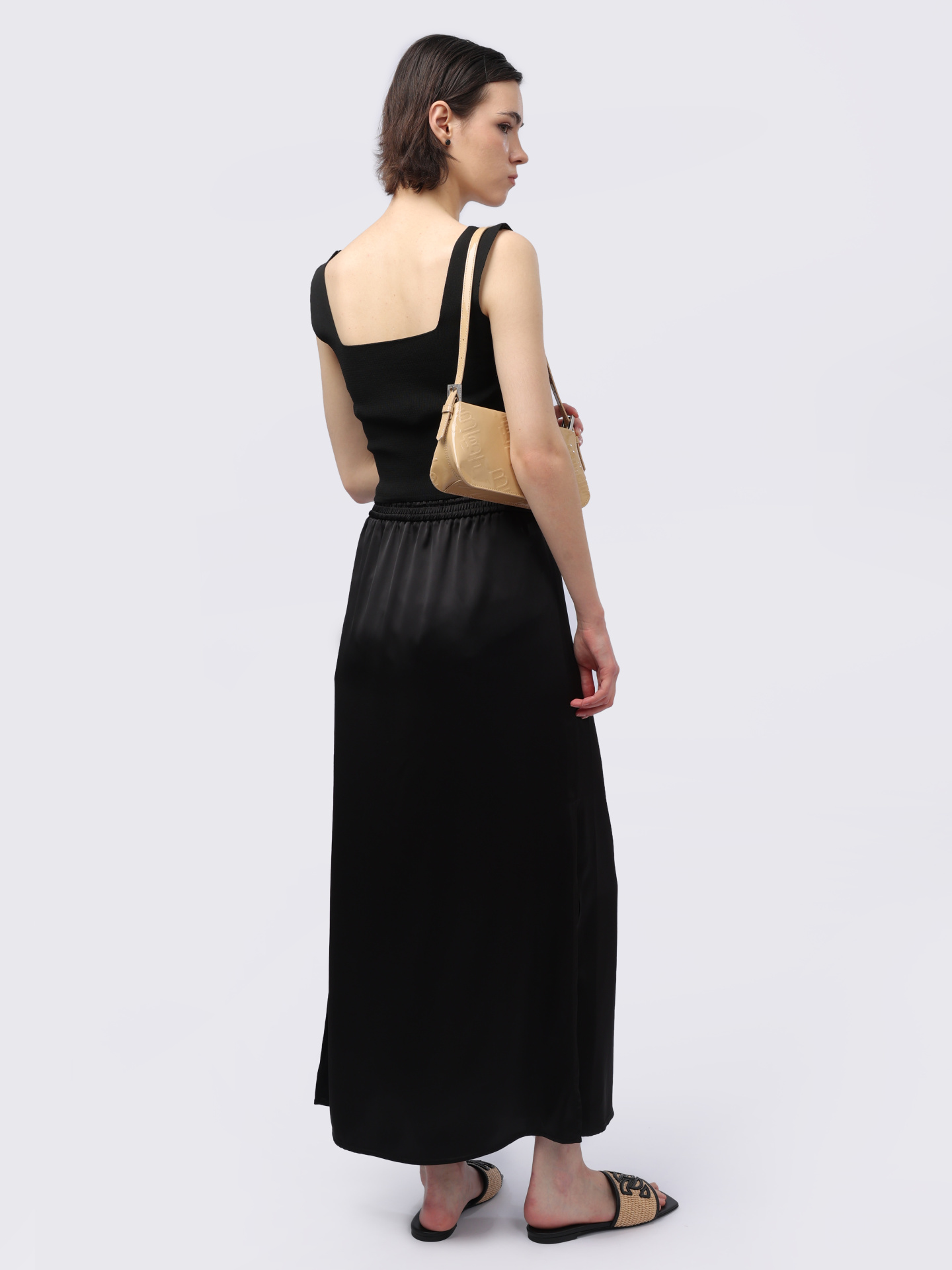 Юбка Herno GN000024D 12506 9300 атласная женская — купить в интернет-магазине Verdistore