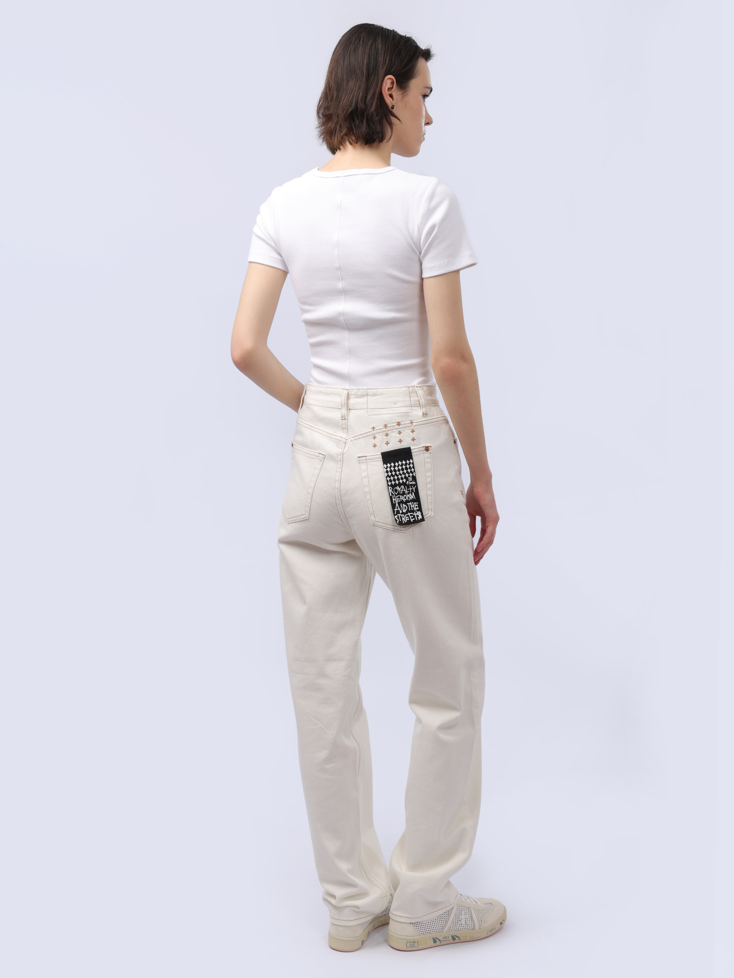 Джинсы Ksubi WCO23DJ005 белые женские — купить в интернет-магазине Verdistore