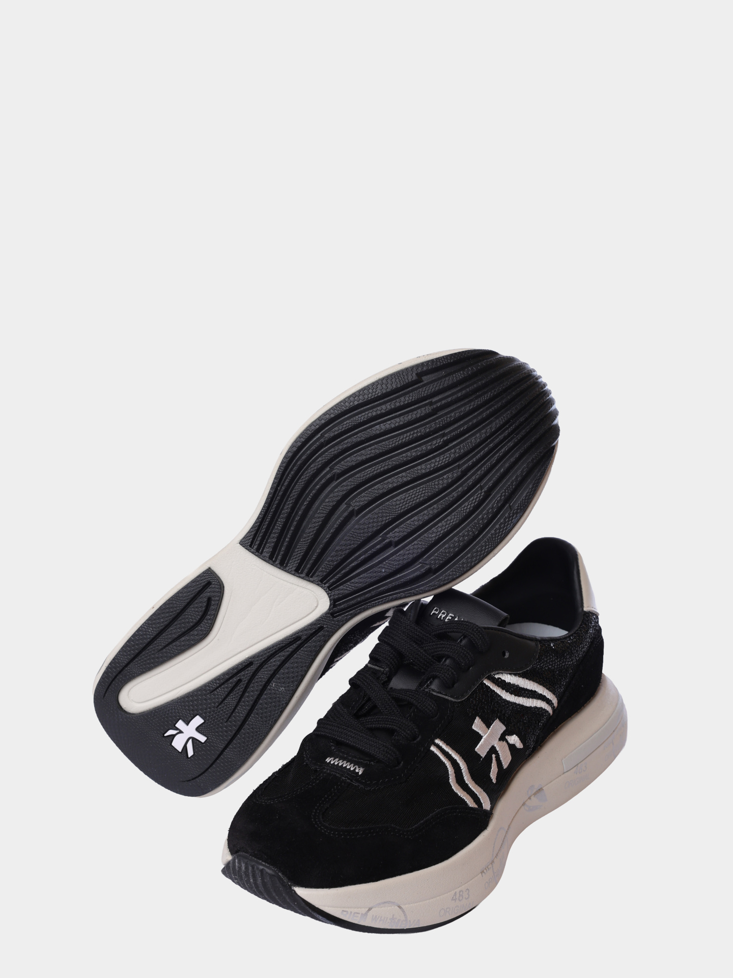 Кроссовки Premiata CASSIE VAR 7386 комбинированные женские — купить в интернет-магазине Verdistore