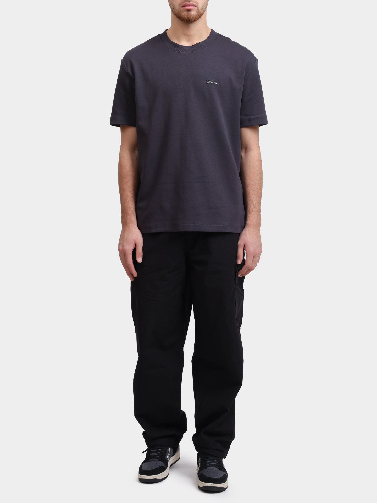 Футболка Calvin Klein Jeans J30J327234 BA1 хлопковая мужская — купить в интернет-магазине Verdistore