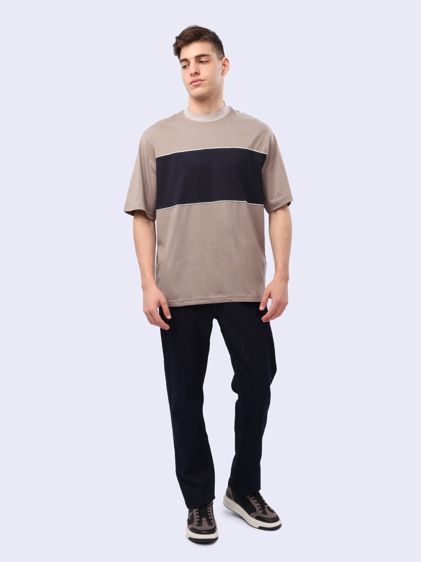 Футболка Armani Exchange 6DZMJP ZJ9JZ 17AC комбинированная мужская — купить в интернет-магазине Verdistore