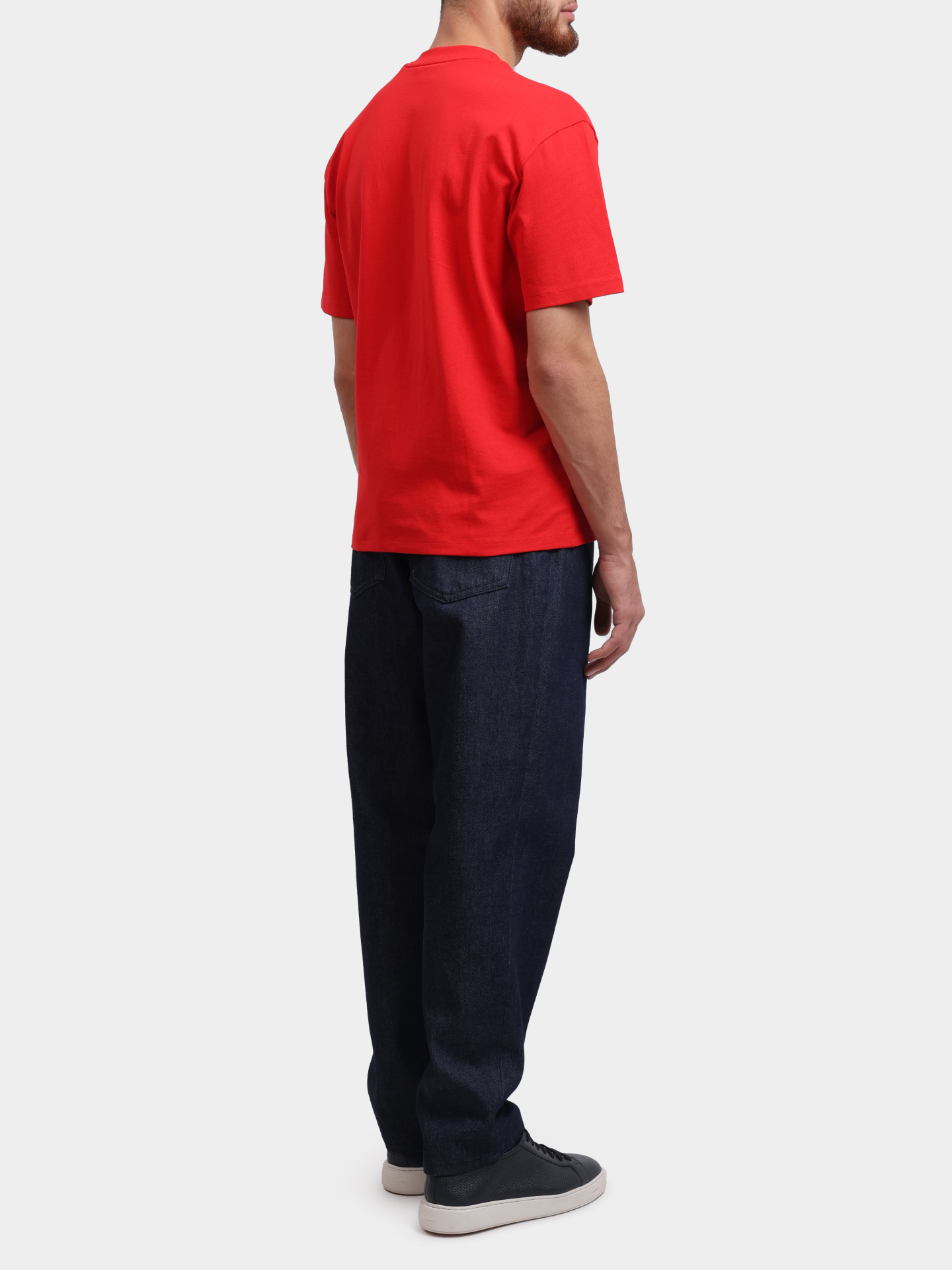 Футболка Hugo 50488330 693 красная мужская с логотипом — купить в интернет-магазине Verdistore