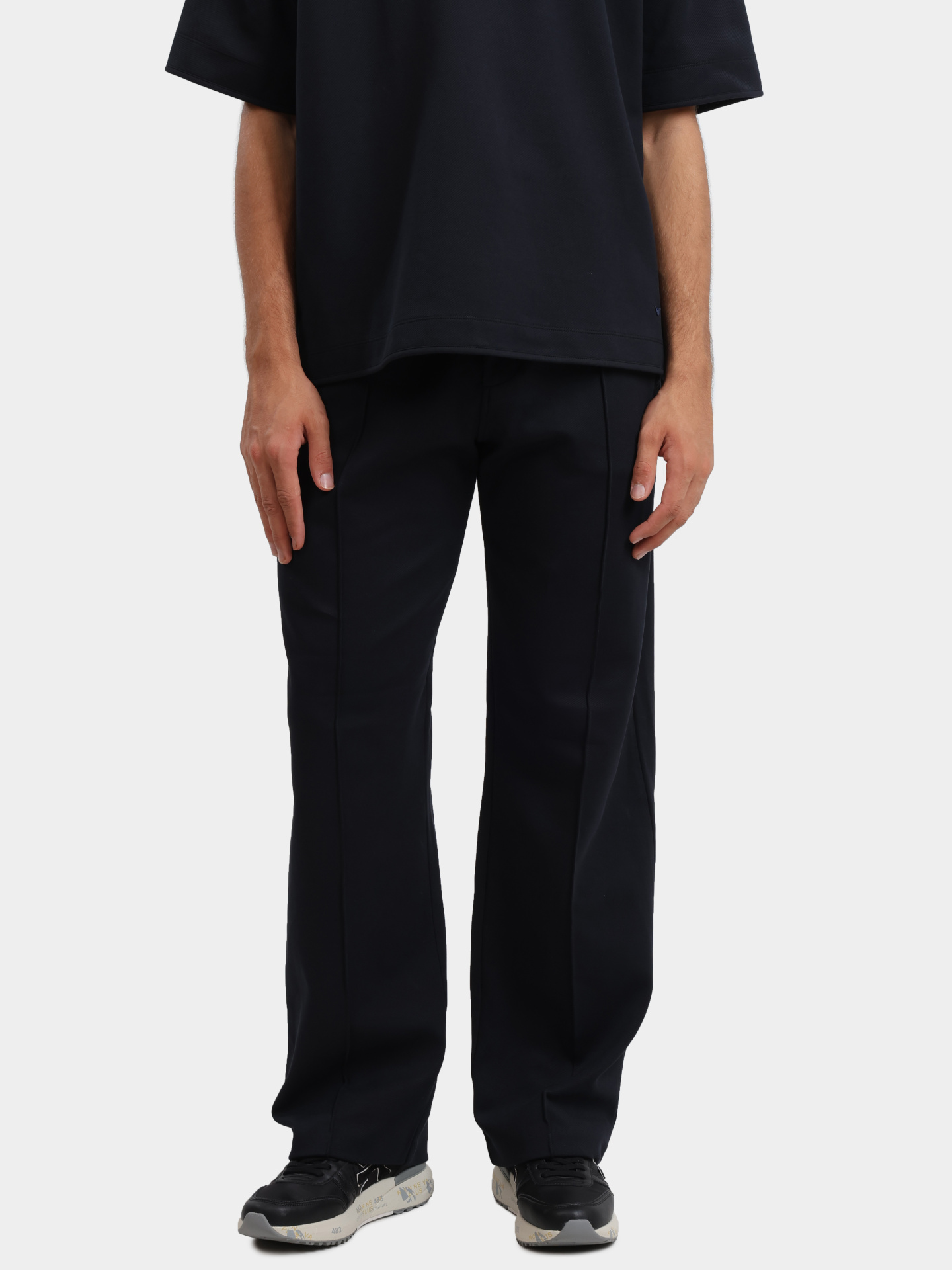 Брюки Emporio Armani EM000969 AF13488 UB118 темно-синие мужские — купить в интернет-магазине Verdistore
